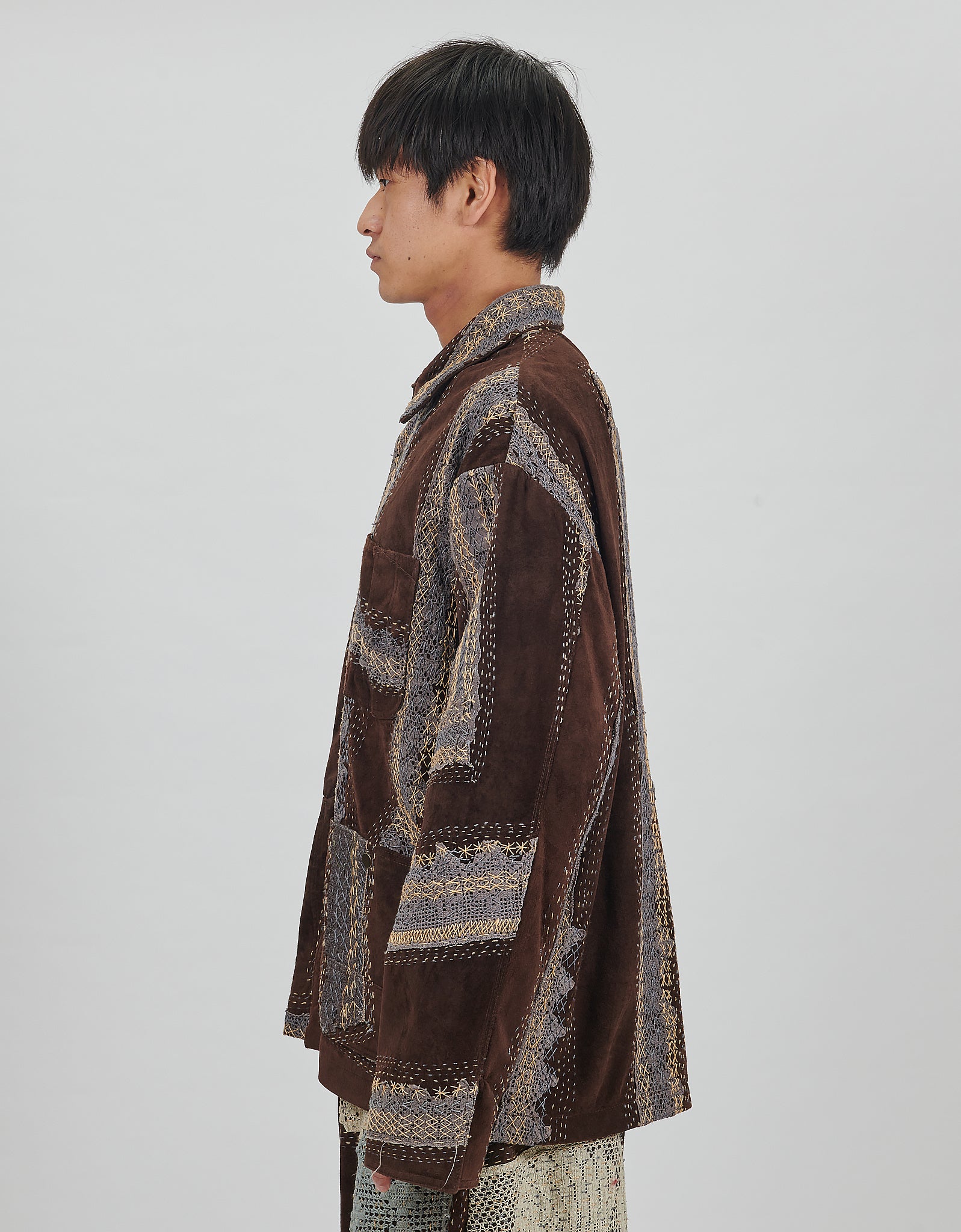 Antique Lace & Suede Rain Jacket