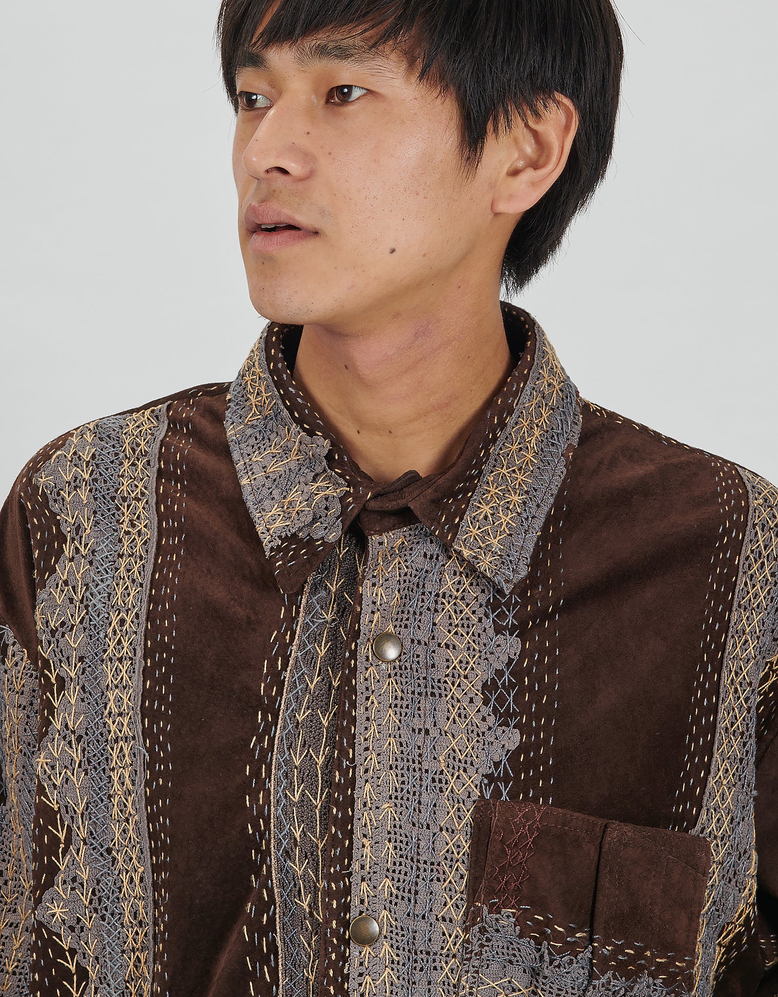 Antique Lace & Suede Rain Jacket