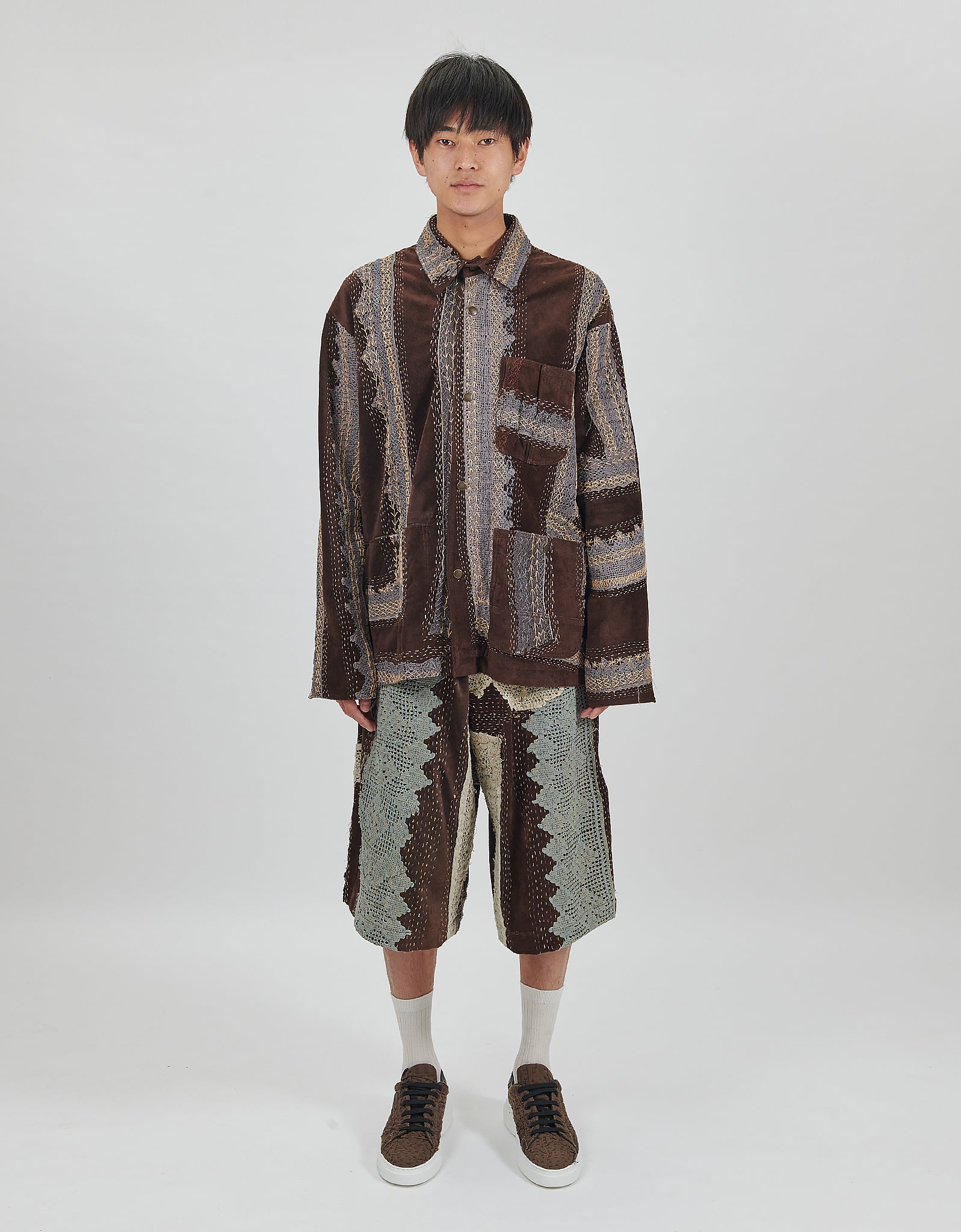 Antique Lace & Suede Rain Jacket