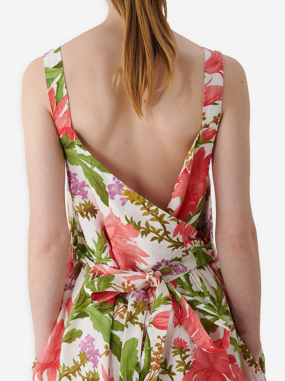 19th Century French Printed Linen Charmaine Dress