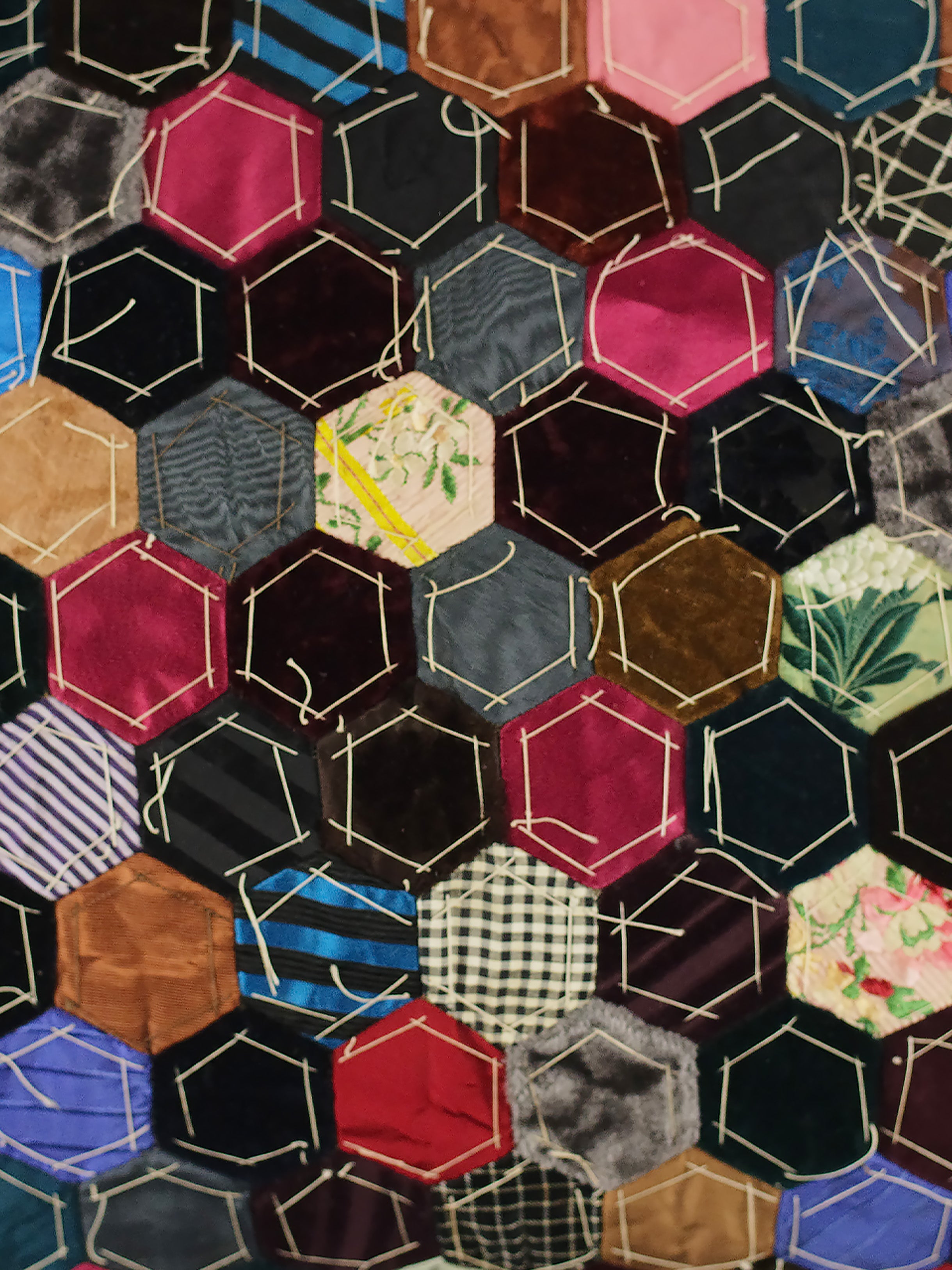 19th Century Victorian Silk & Velvet Cushion | 1417