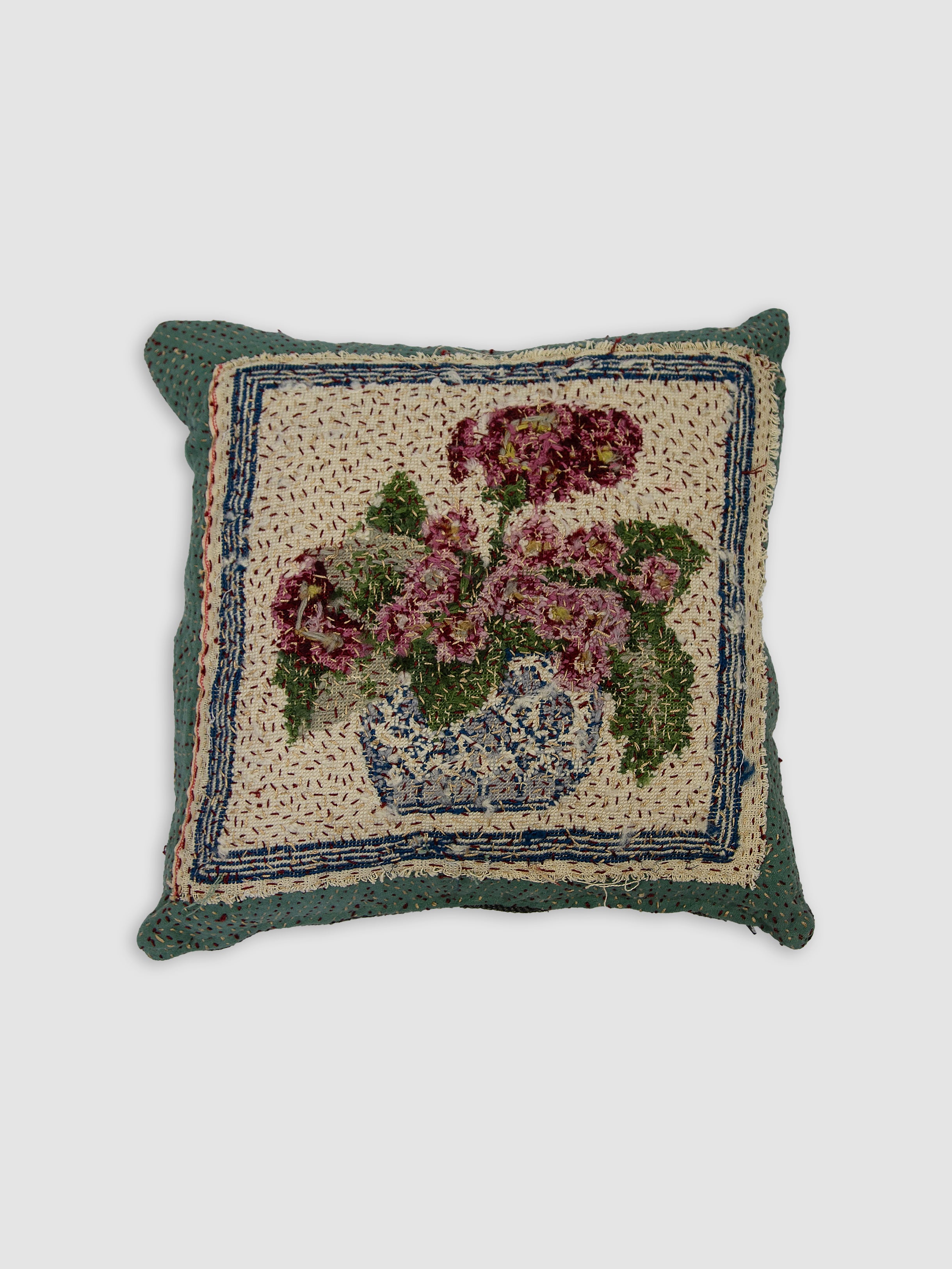19th Century Woollen Needlepoint Cushion | 1433