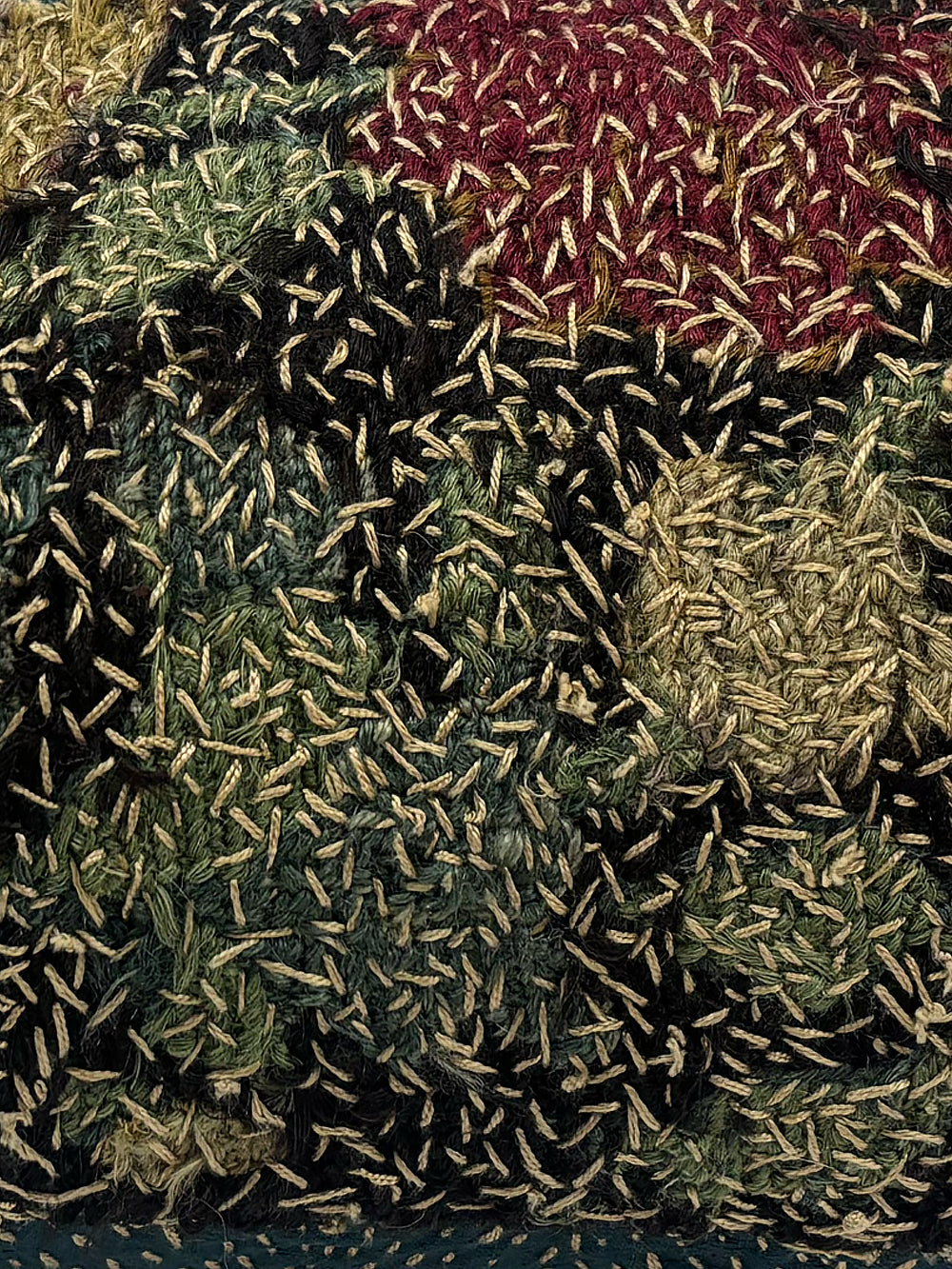 19th Century Woollen Needlepoint Cushion | 1493