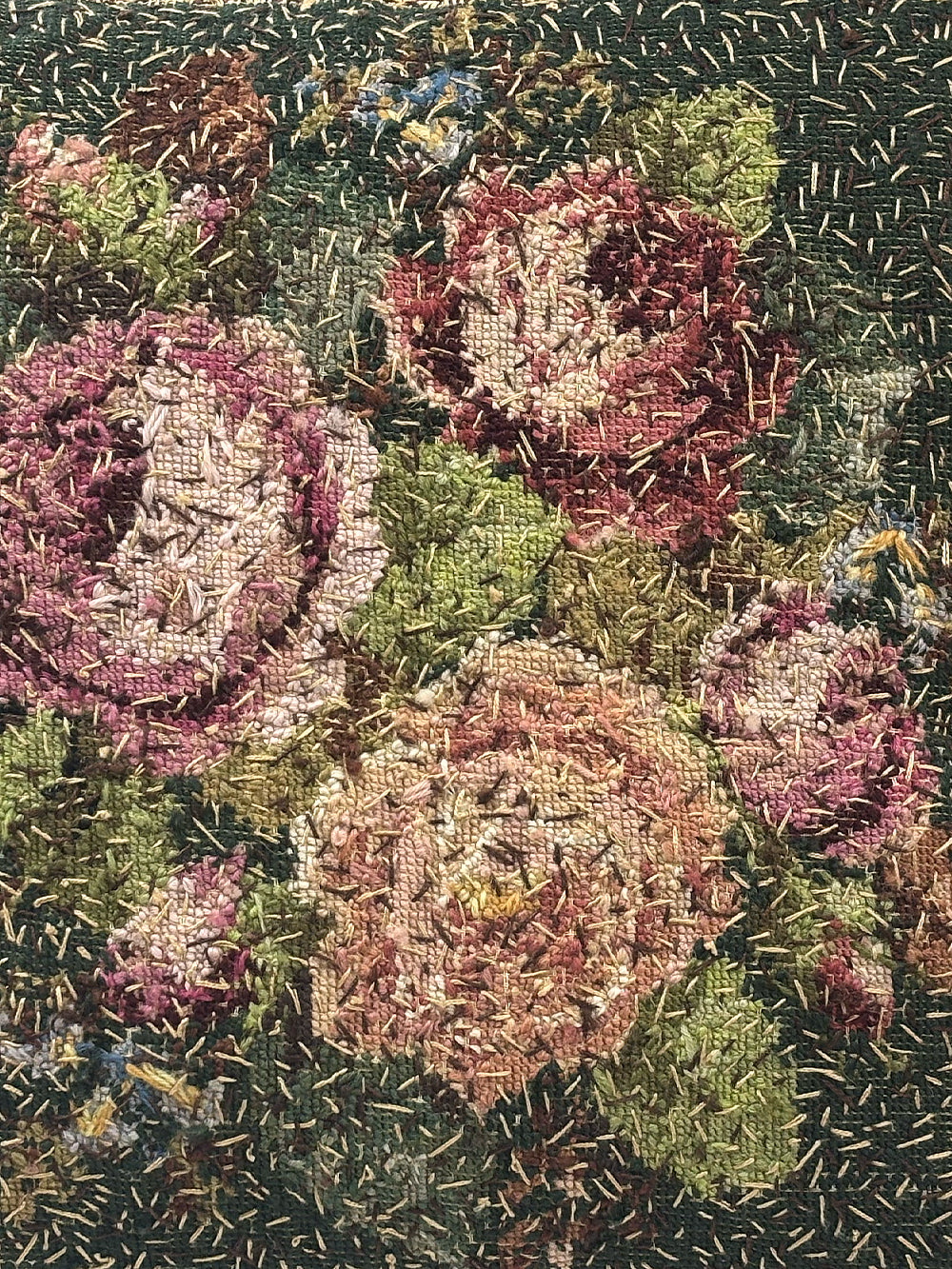 19th Century Woollen Needlepoint Cushion | 1501