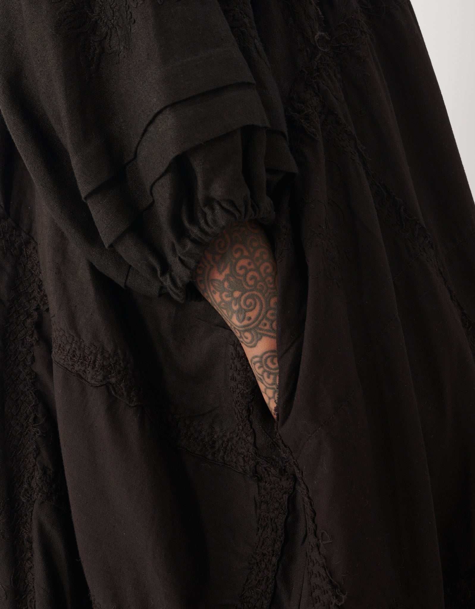 1920s Embroidered Linen Doris Dress