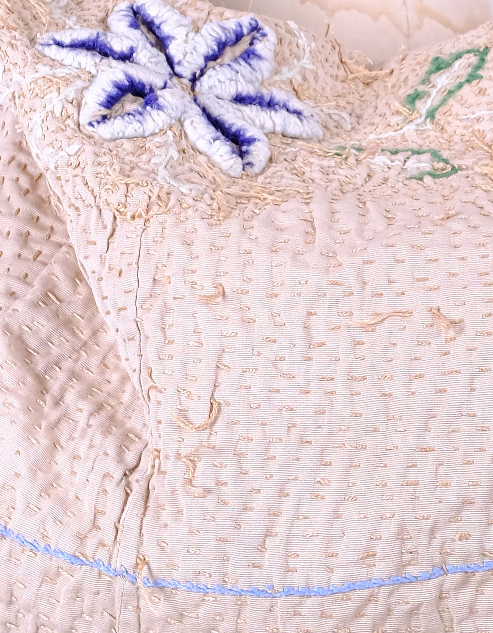 19th Century Crewel Square Bag