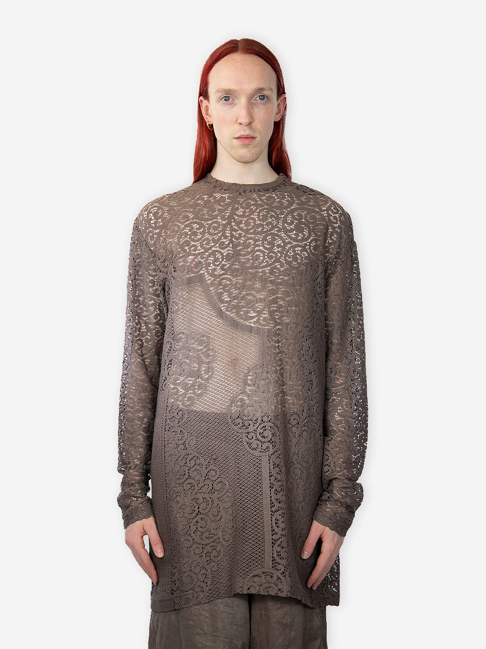 Antique Chateau Lace Long Sleeve Ex Top
