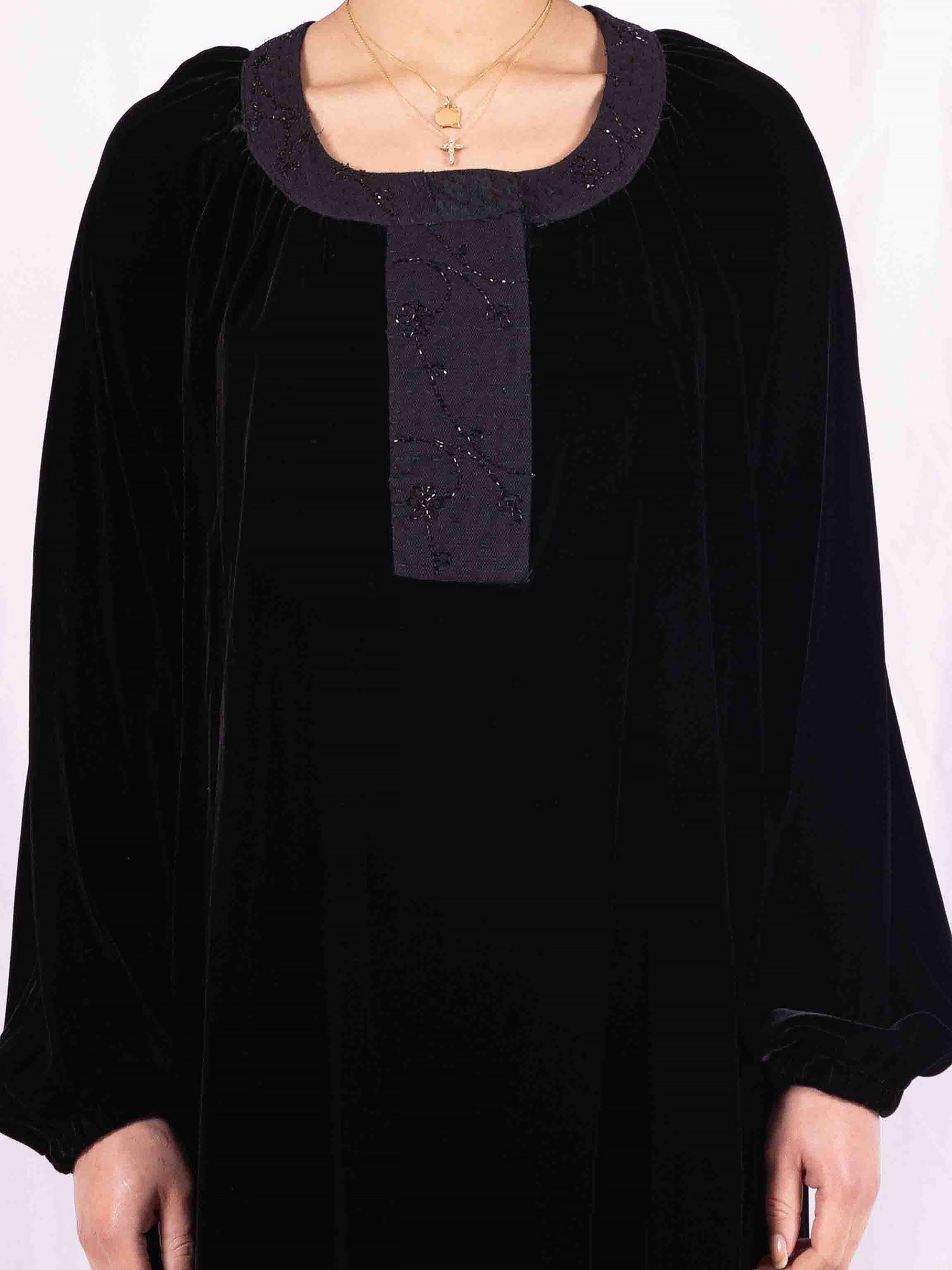 19th Century Beading & Velvet Fina Dress