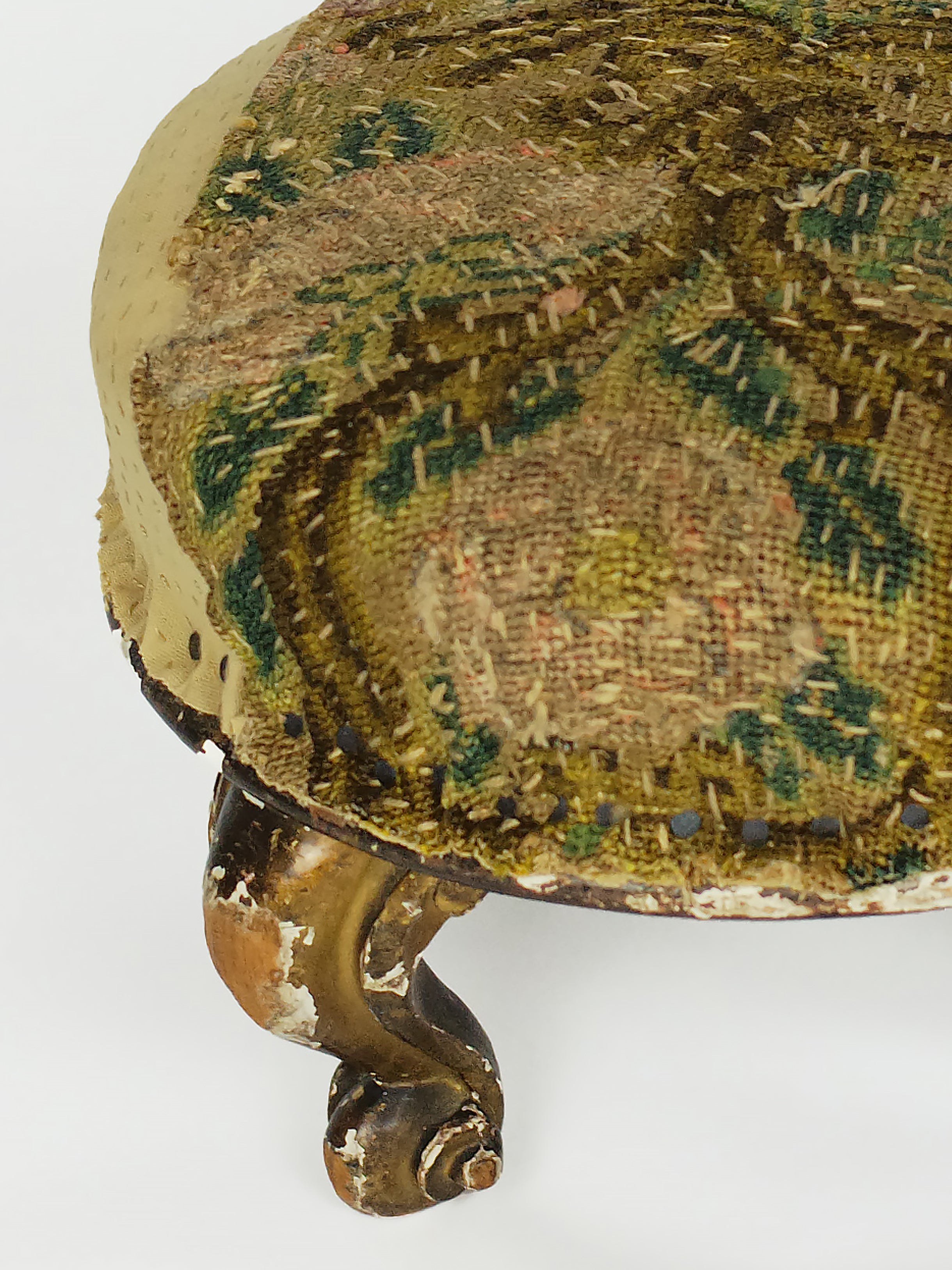 18th Century French Giltwood Footstool | 602