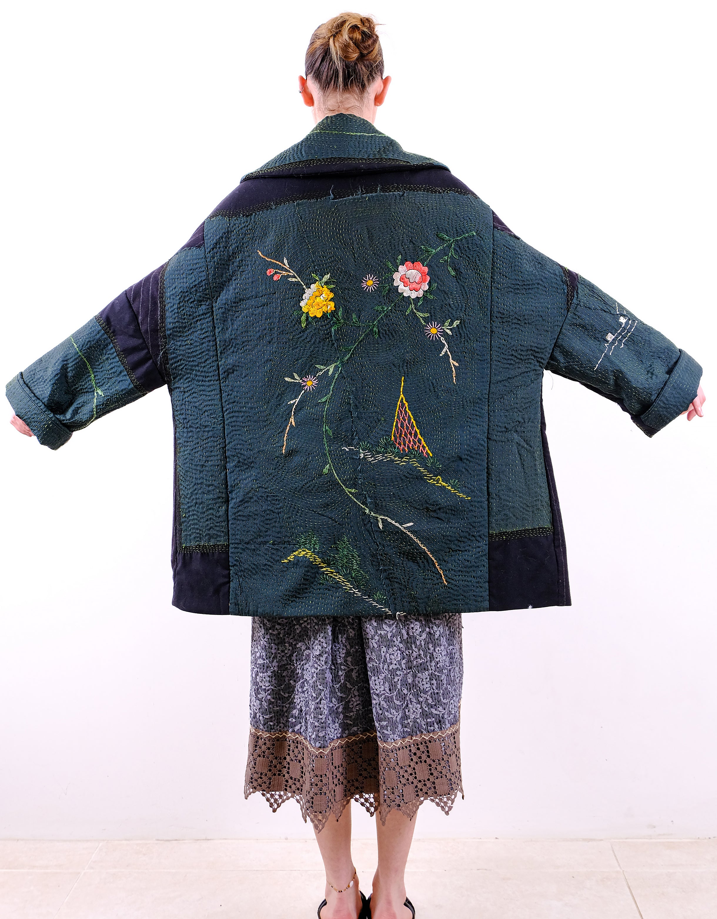 19th Century Kimono Inga Coat