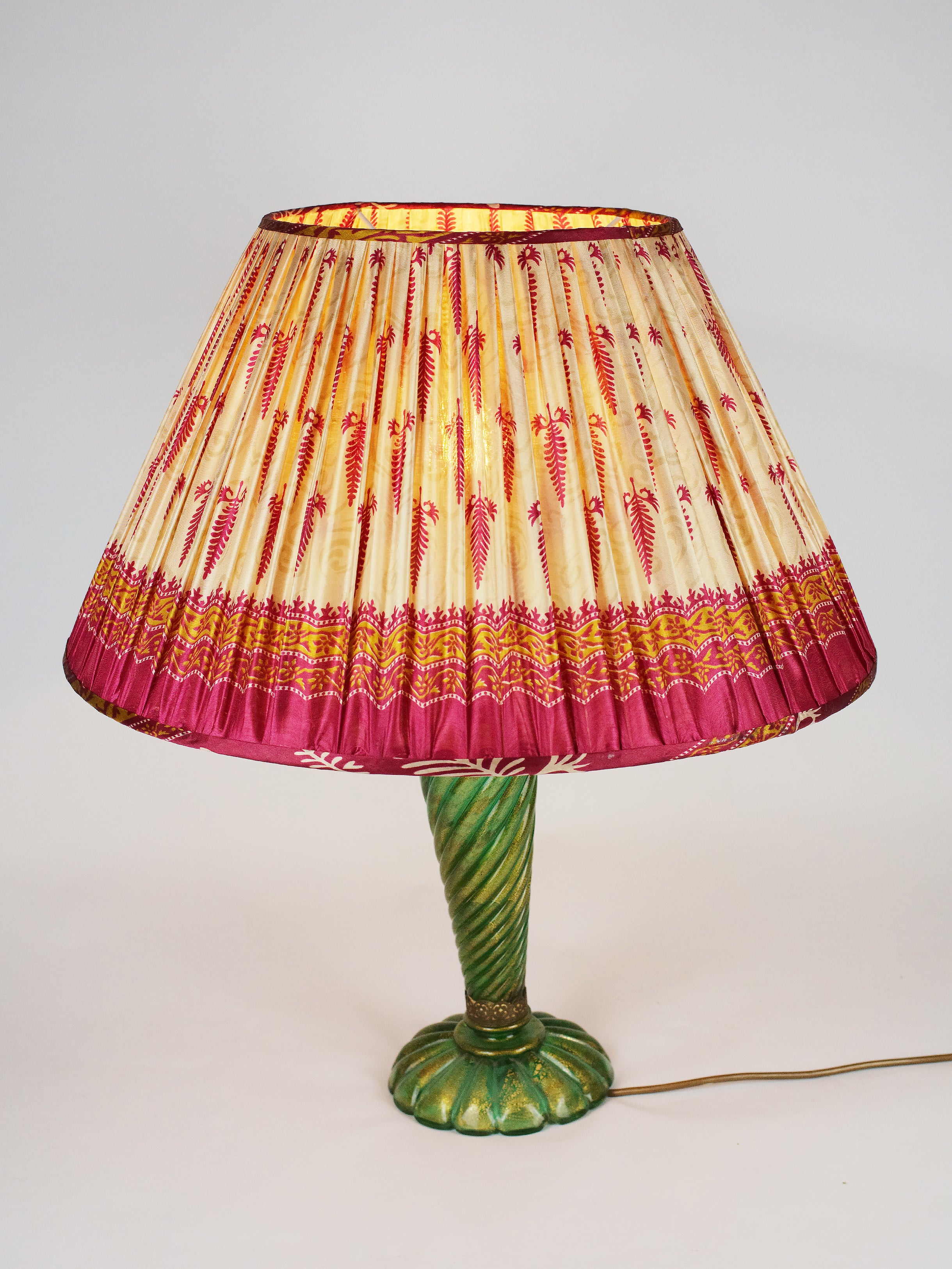 Vintage Silk Sari Lampshade | 012