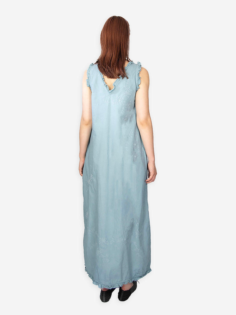 Vintage Embroidered Poplin Luna Dress