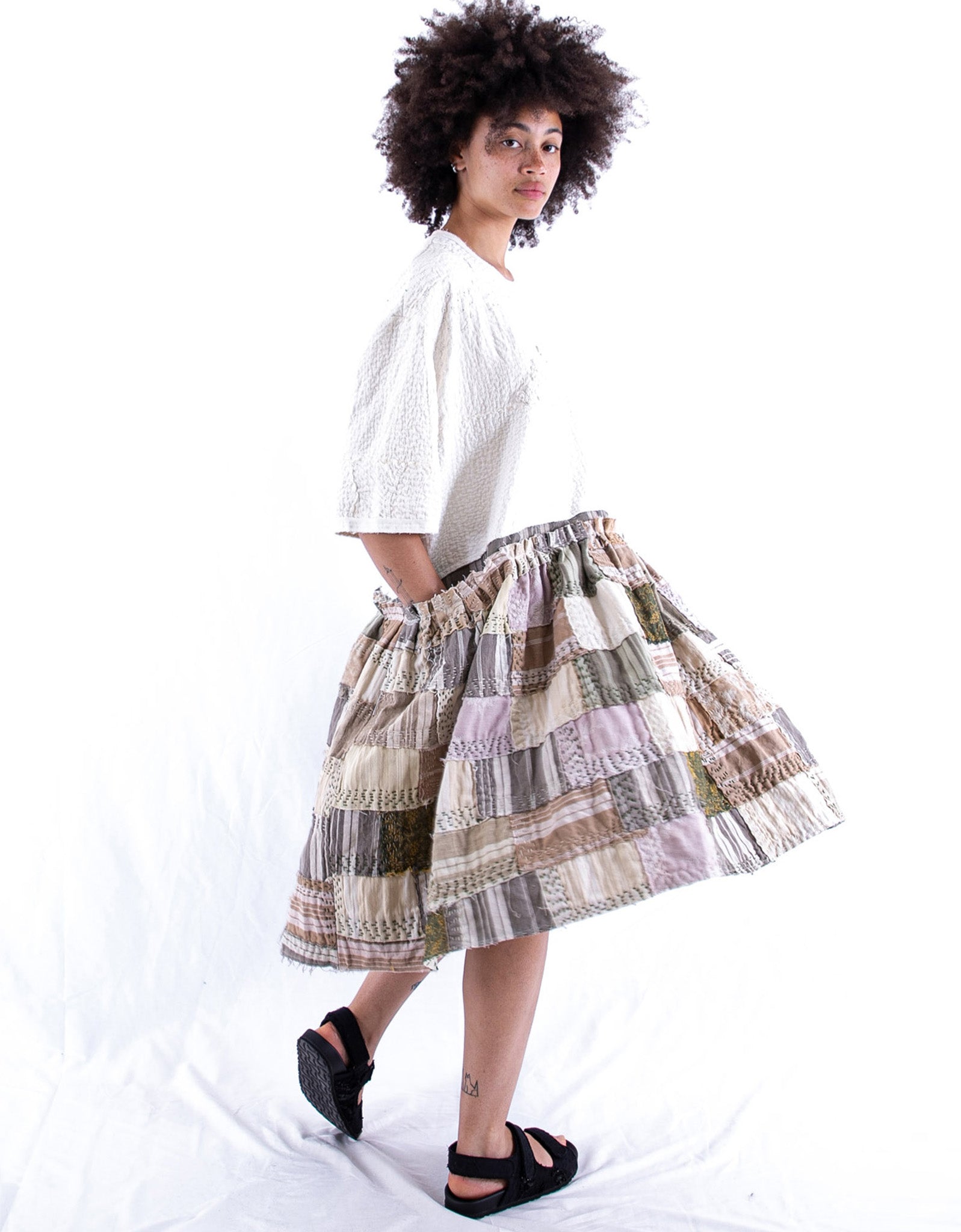 19th Century Cotton Re-patch Masha Dress