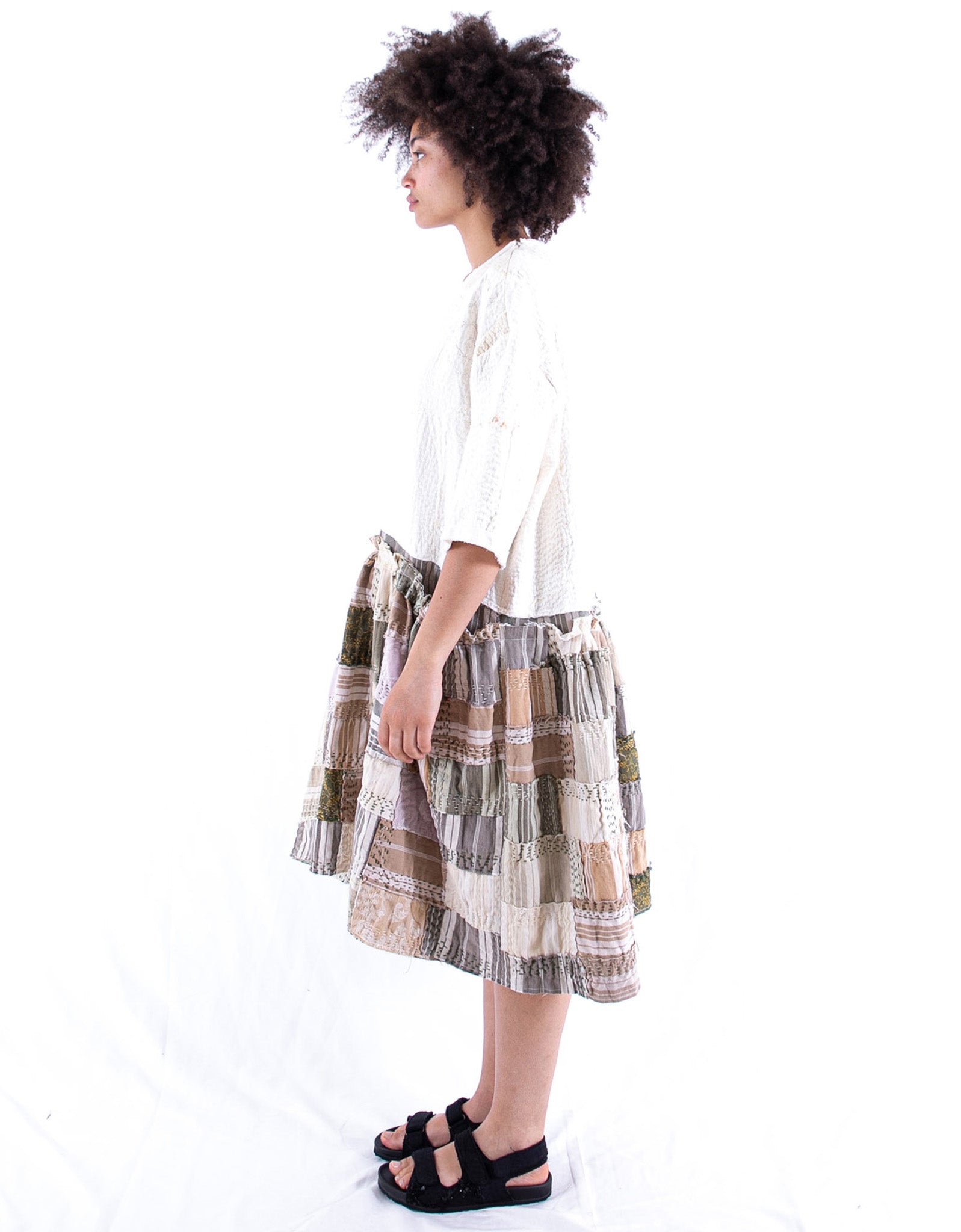 19th Century Cotton Re-patch Masha Dress