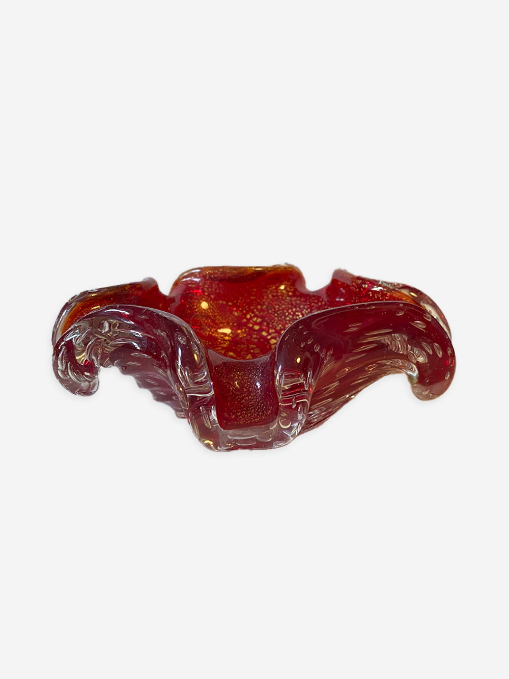1950s Murano Glass Flower Bowl