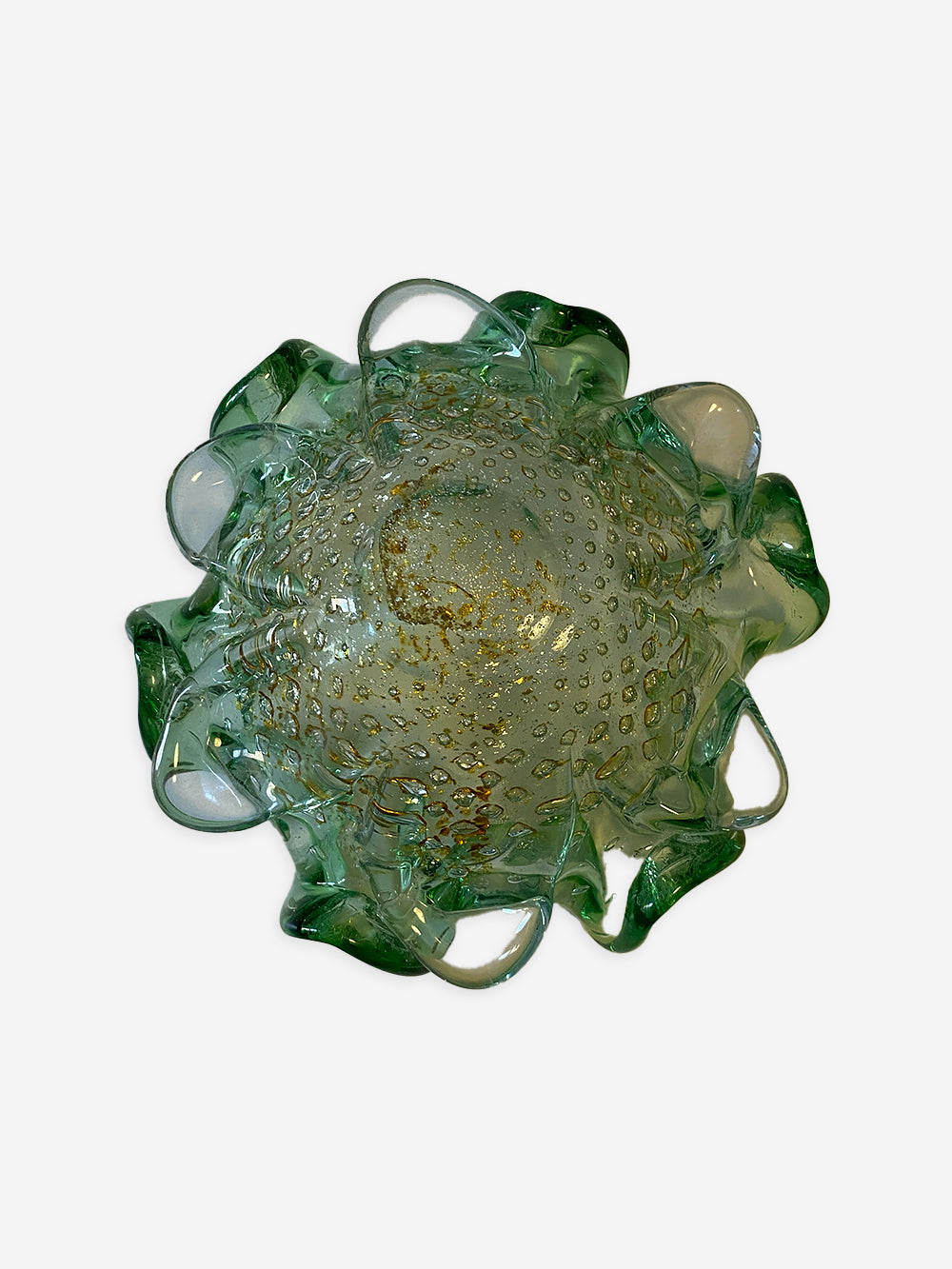 1940s Murano Glass Flower Bowl