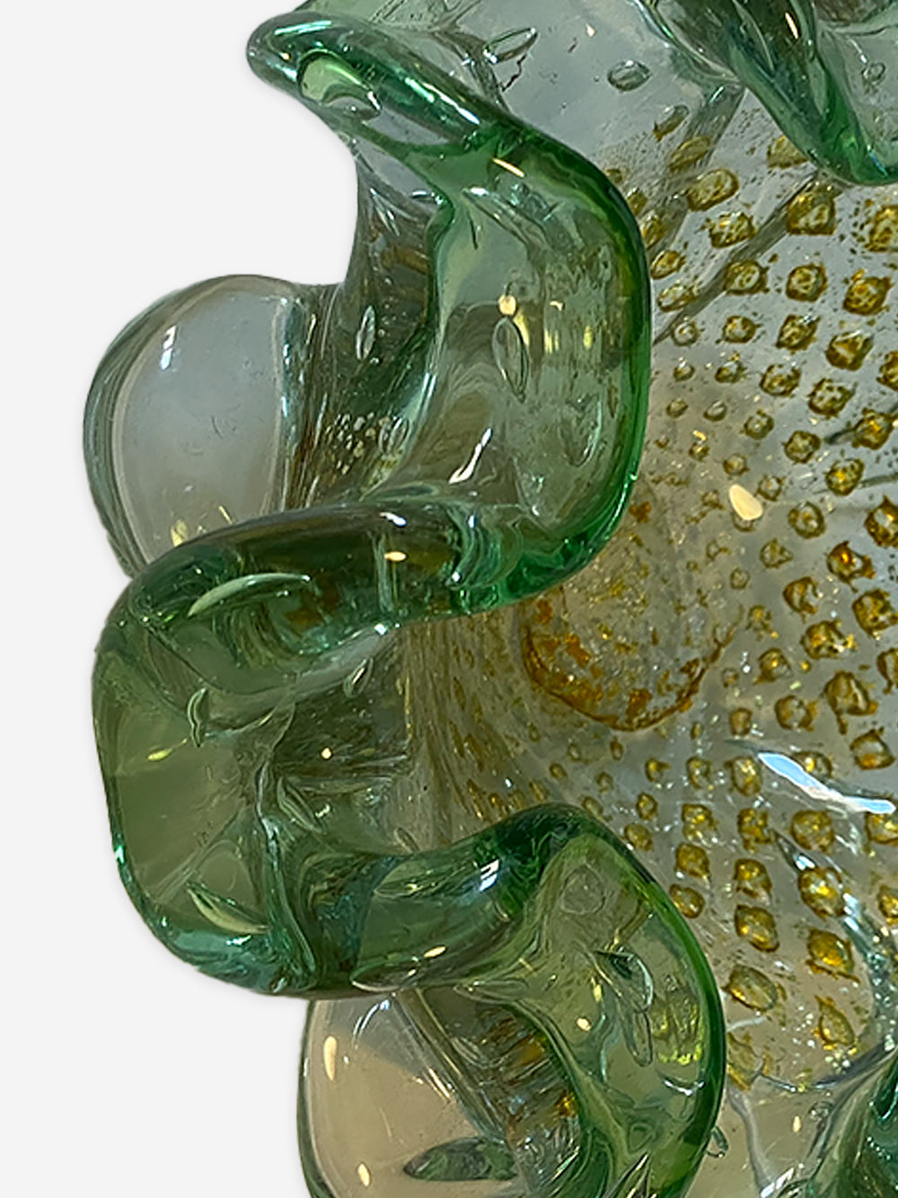 1940s Murano Glass Flower Bowl