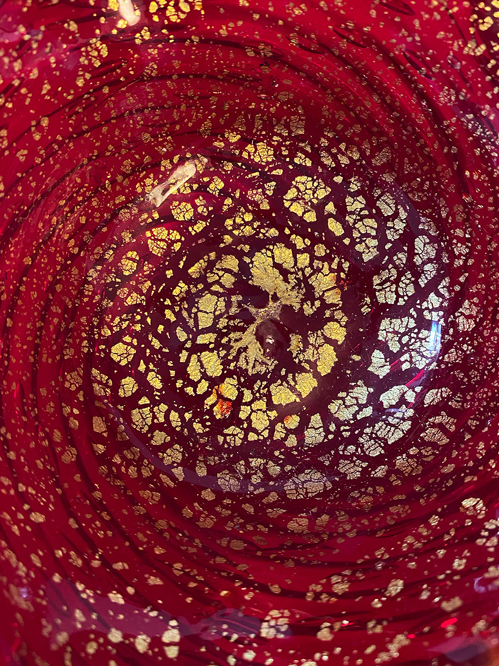 1950s Murano Glass Flower Bowl