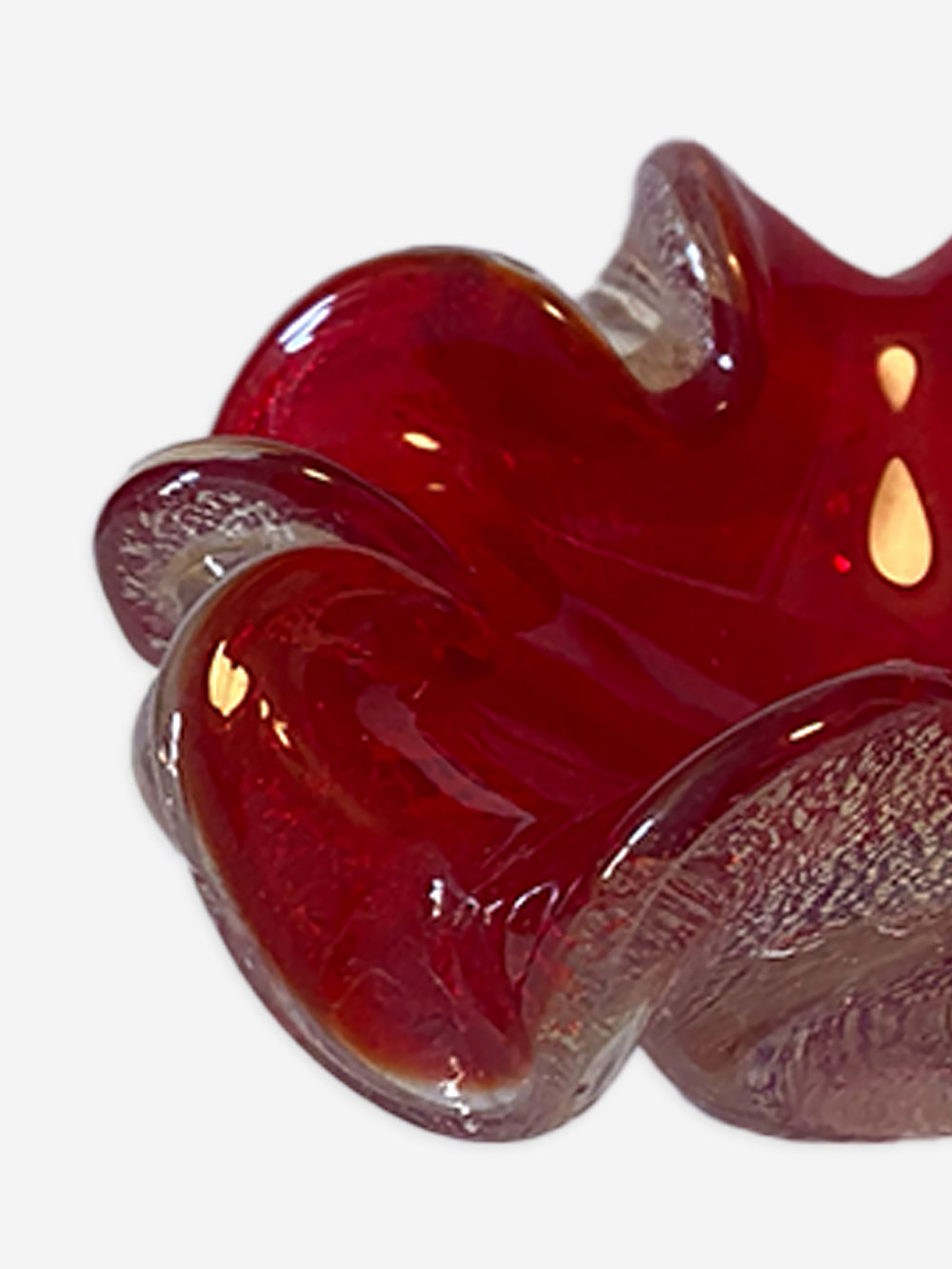 1960s Murano Glass Flower Bowl