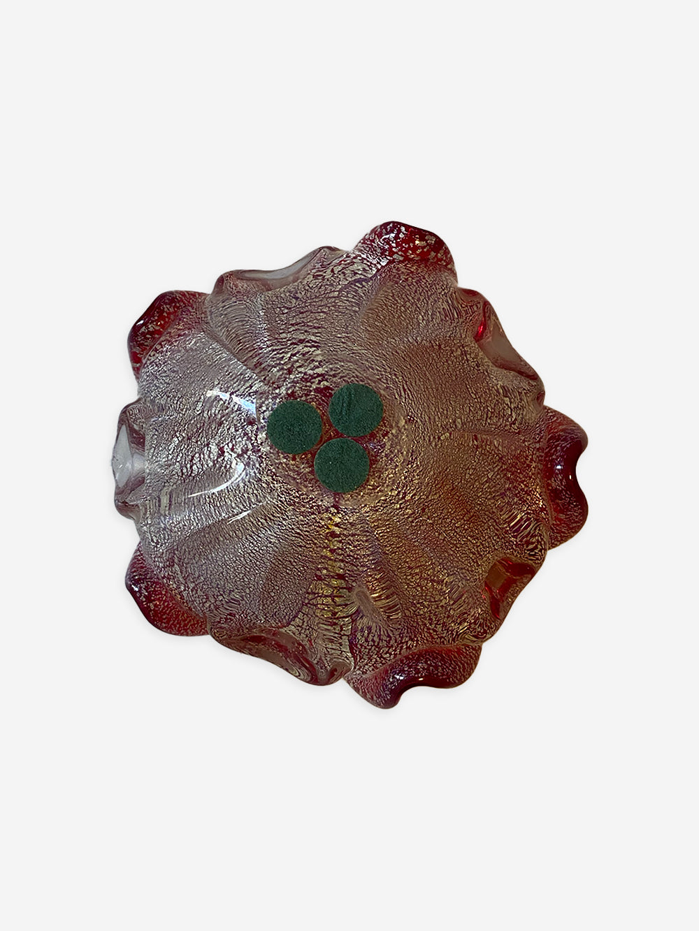 1960s Murano Glass Flower Bowl