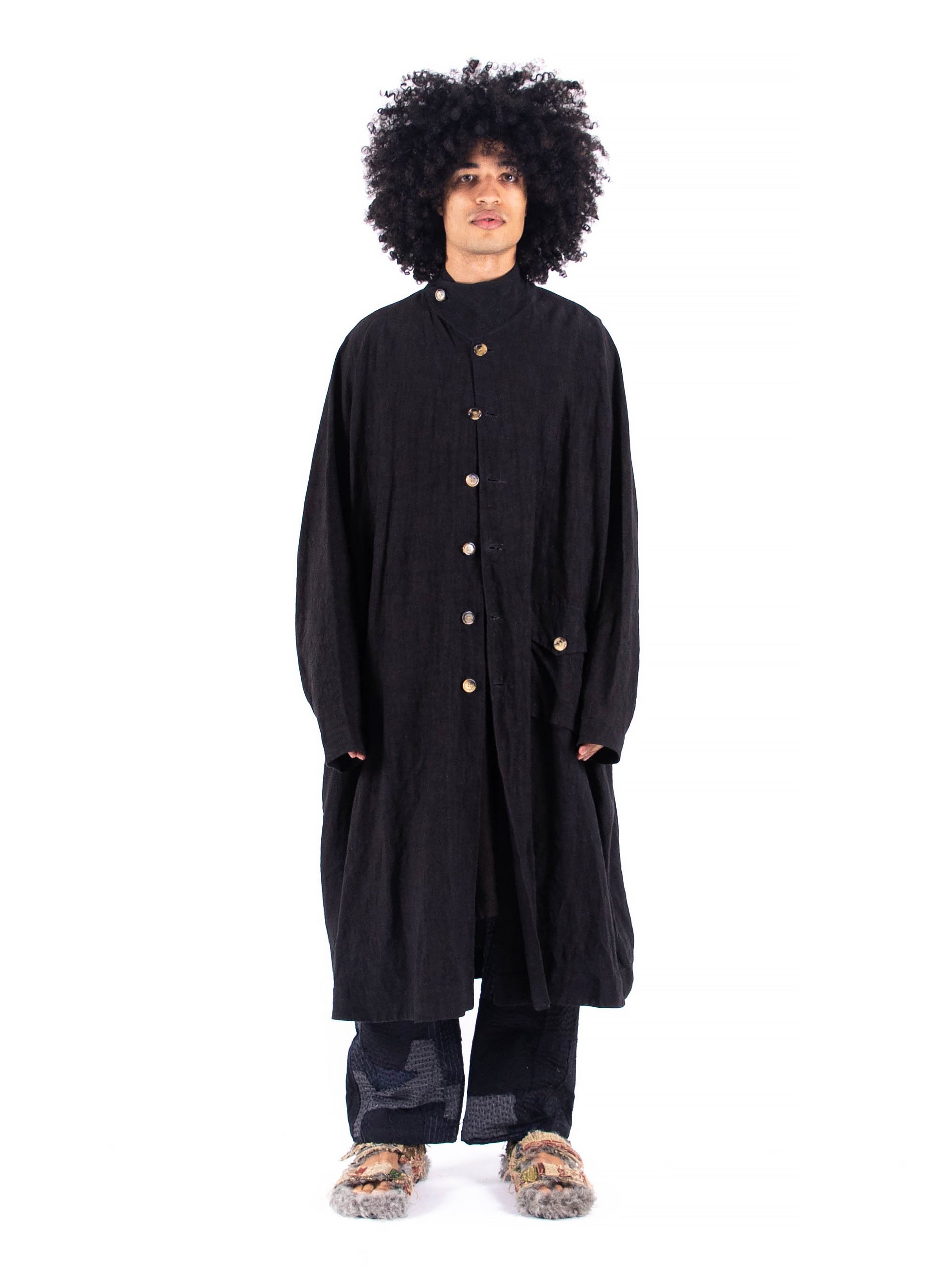 19th Century Hemp Linen Parachute Coat