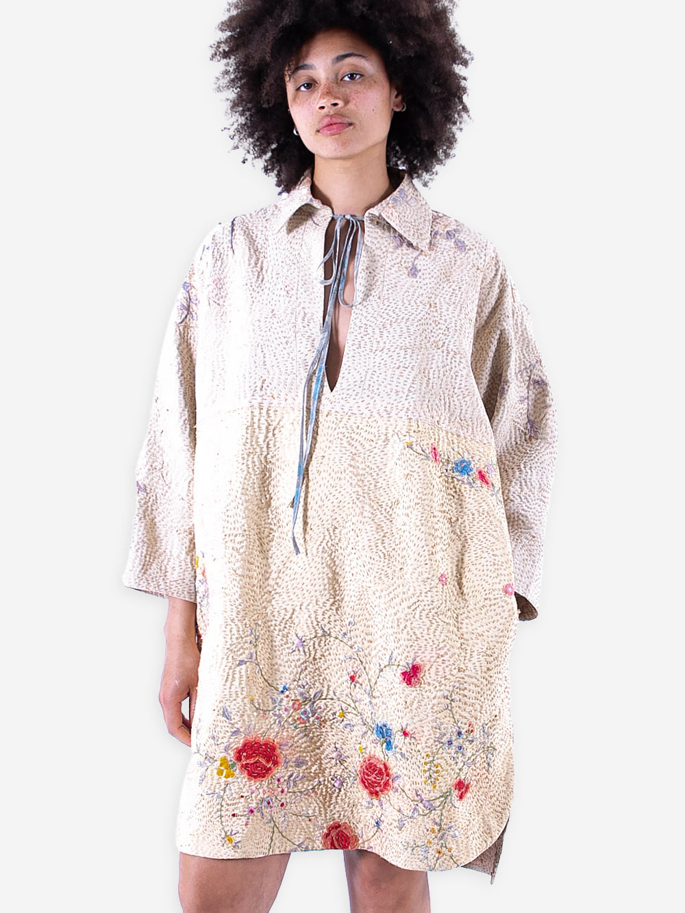 19th Century Chinese Embroidery Priscilla Dress