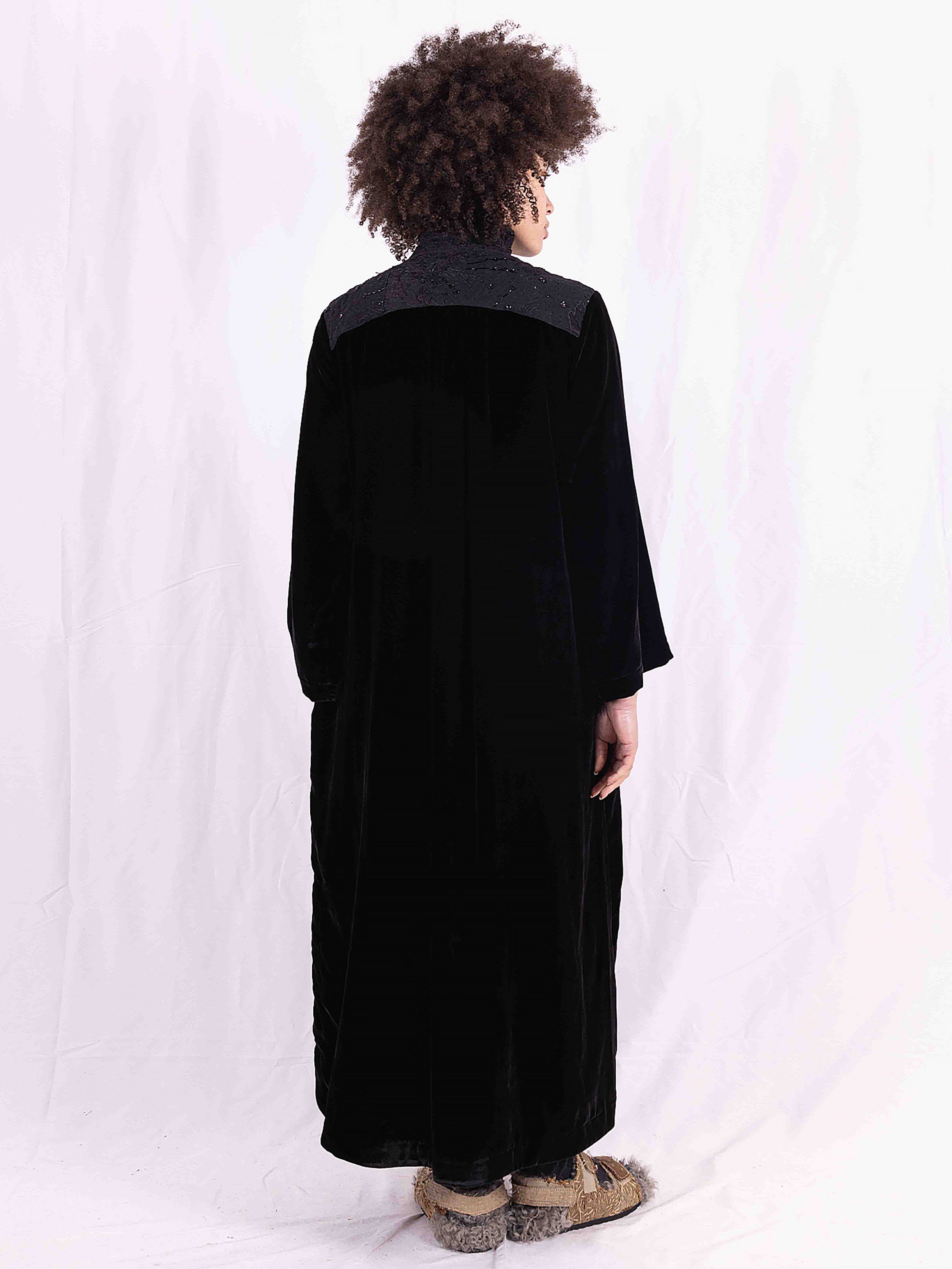 19th Century Beading & Velvet Raquel Dress