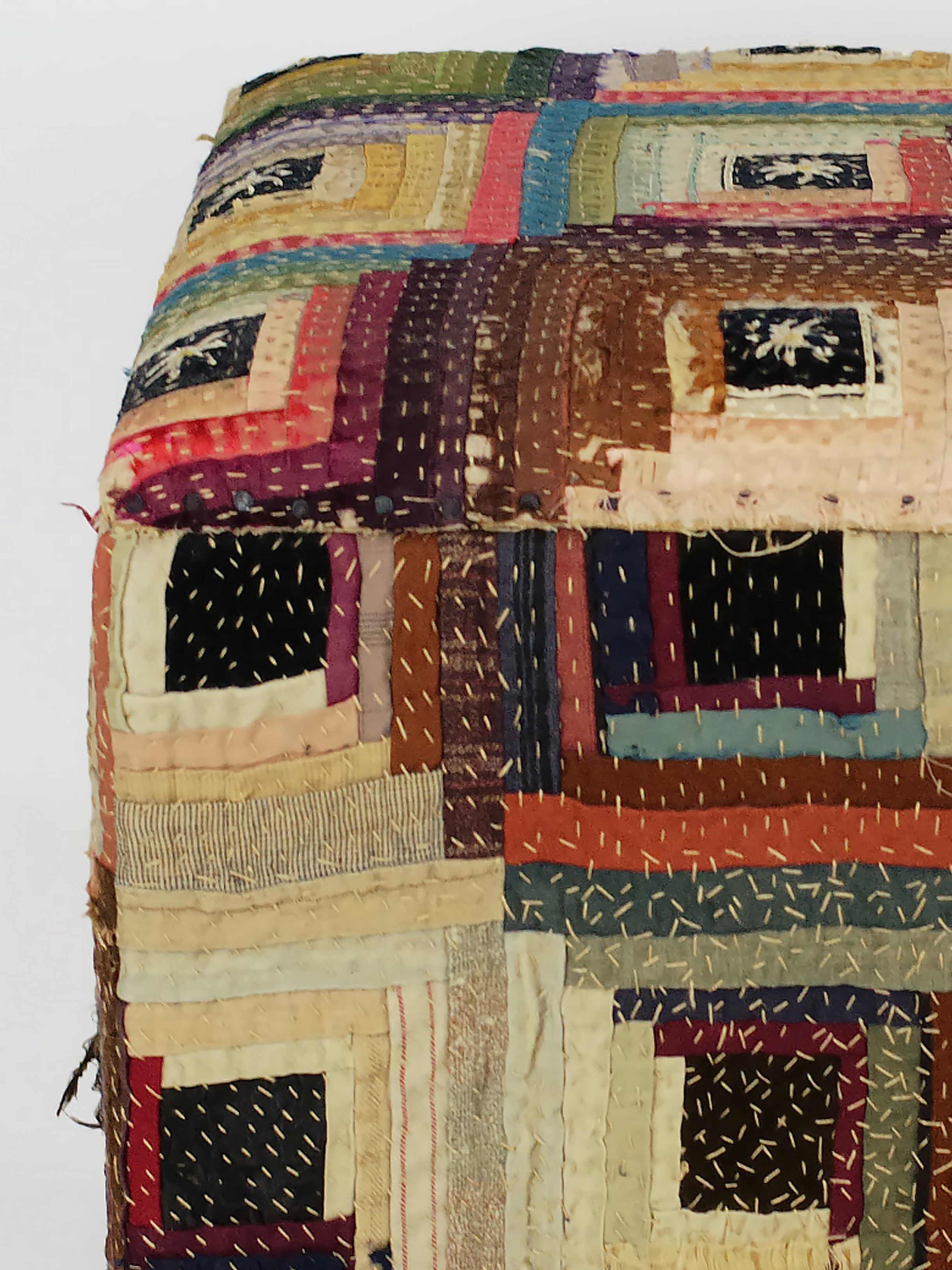 19th Century Patchwork Storage Stool | 325