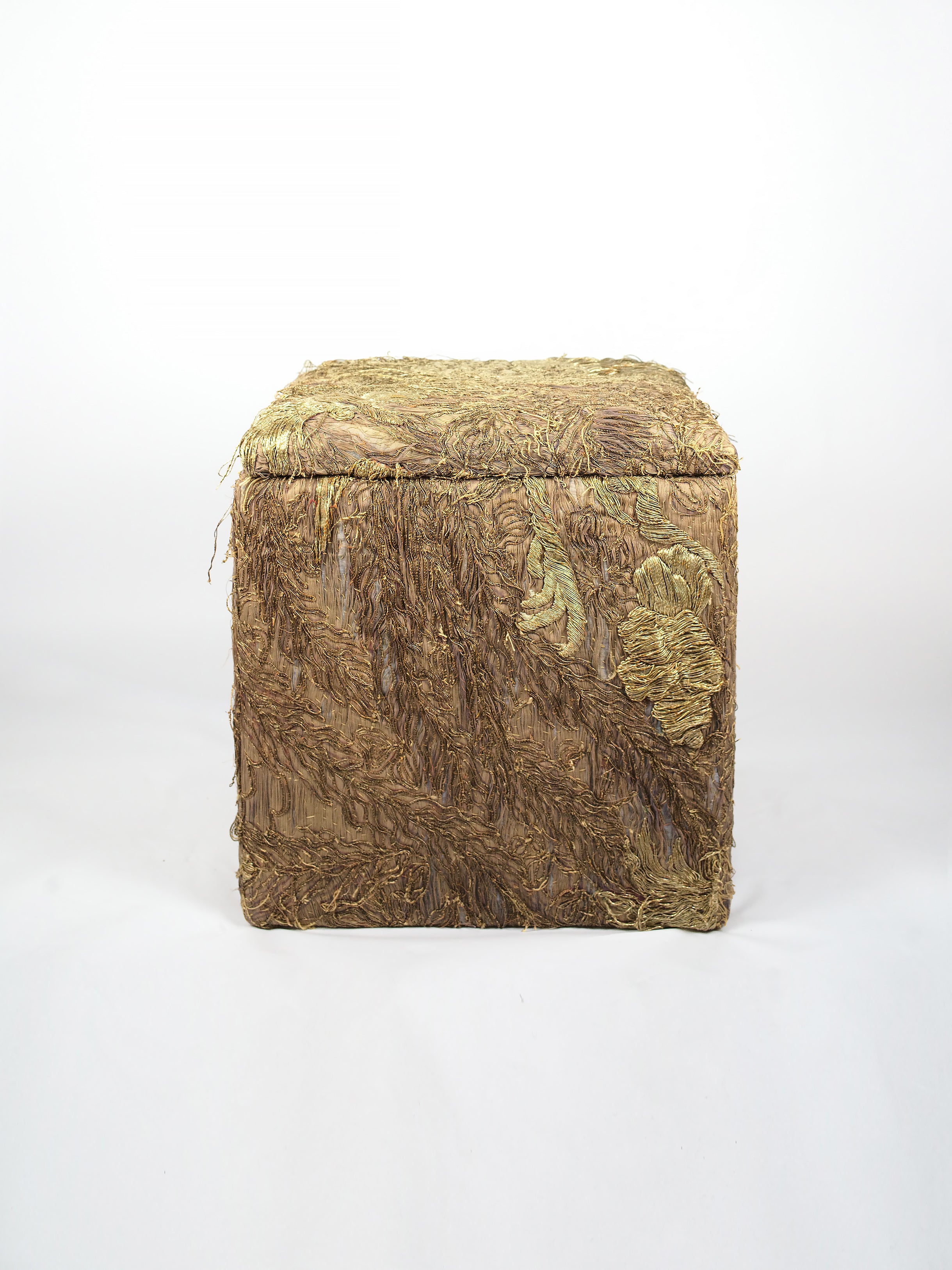 19th Century Chinese Embroidery Storage Stool | 326