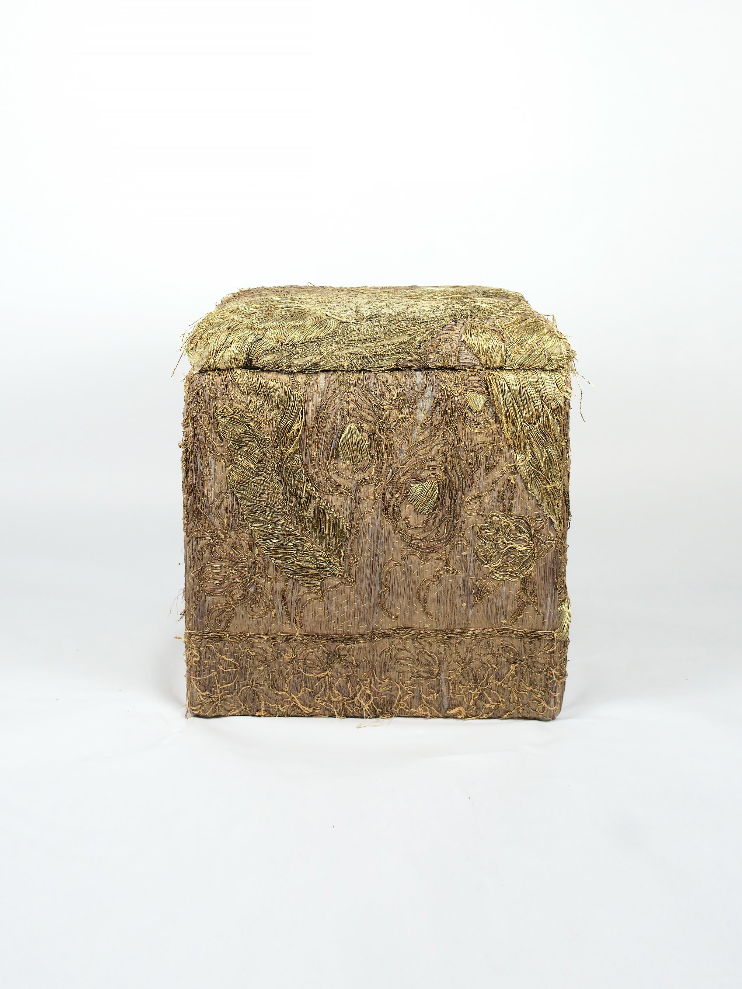 19th Century Chinese Embroidery Storage Stool | 326