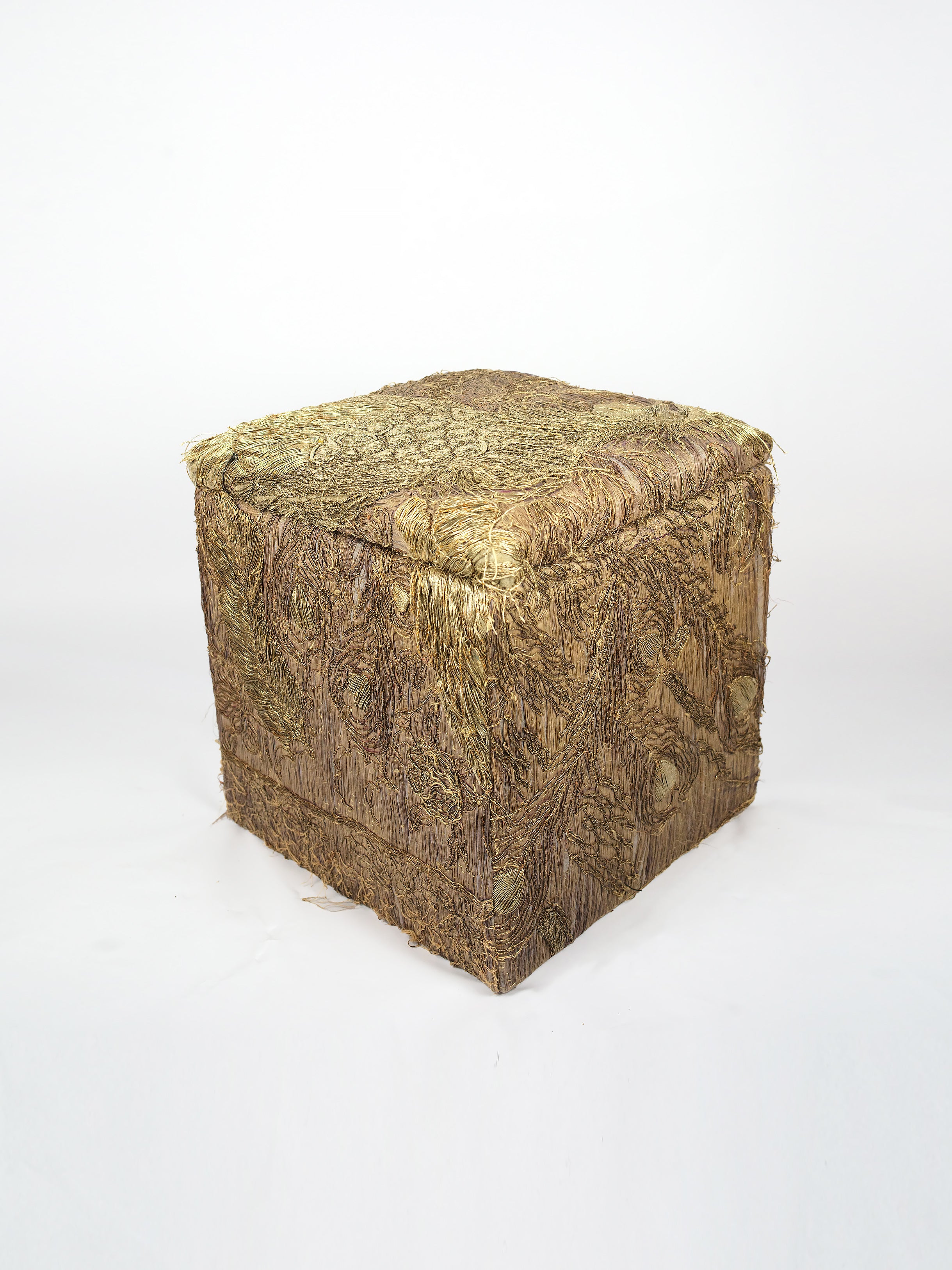 19th Century Chinese Embroidery Storage Stool | 326
