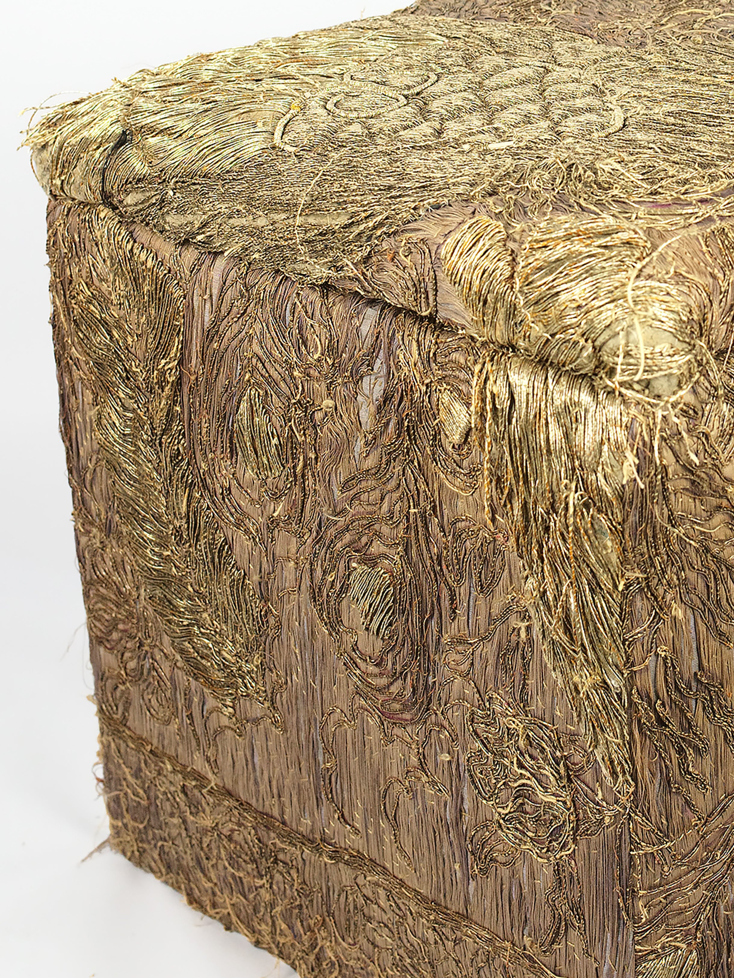 19th Century Chinese Embroidery Storage Stool | 326