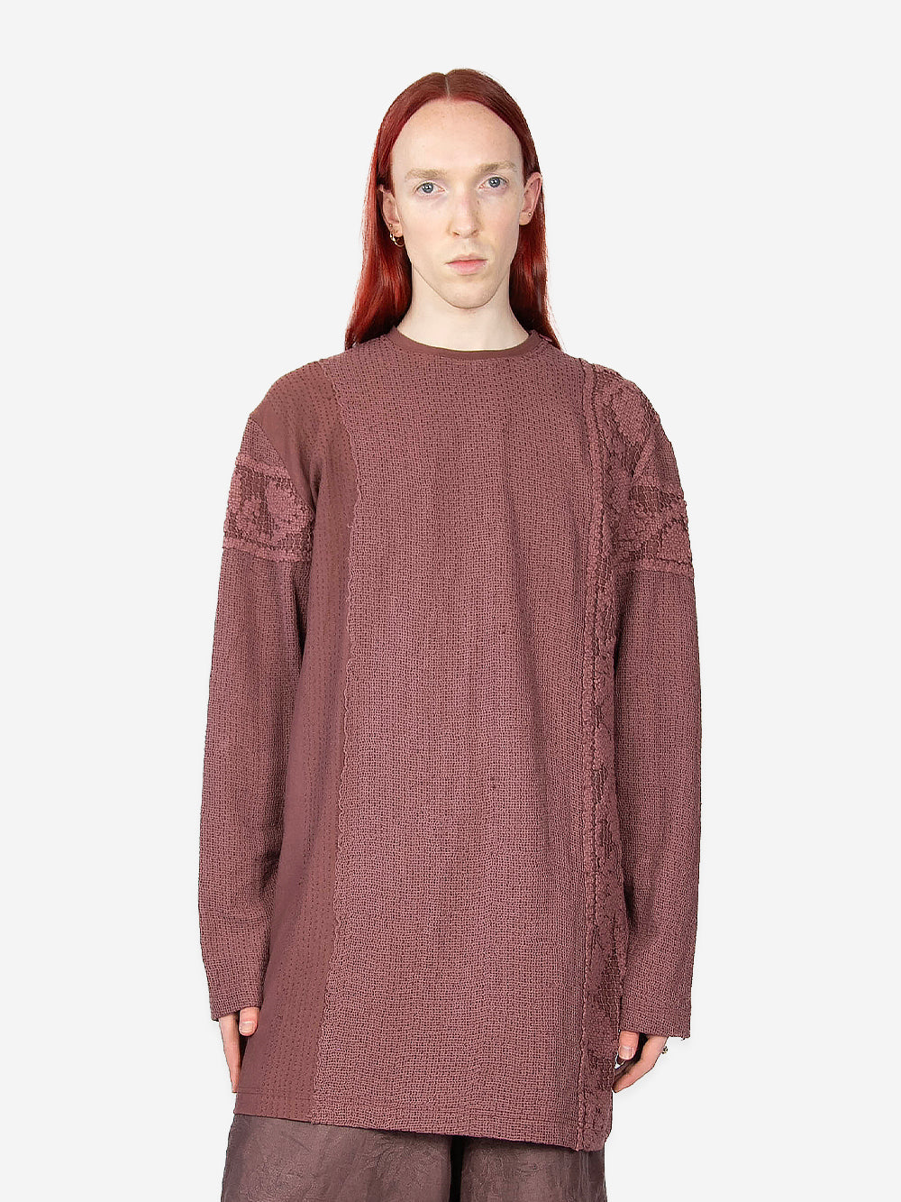 Antique Lace & Jersey Burt Top