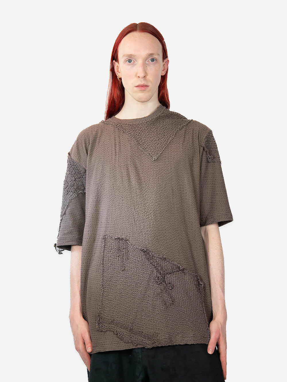 Antique Lace & Jersey Tibi Top