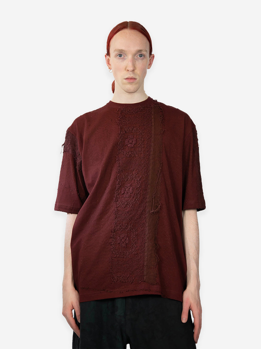 Antique Lace & Jersey Tibi Top