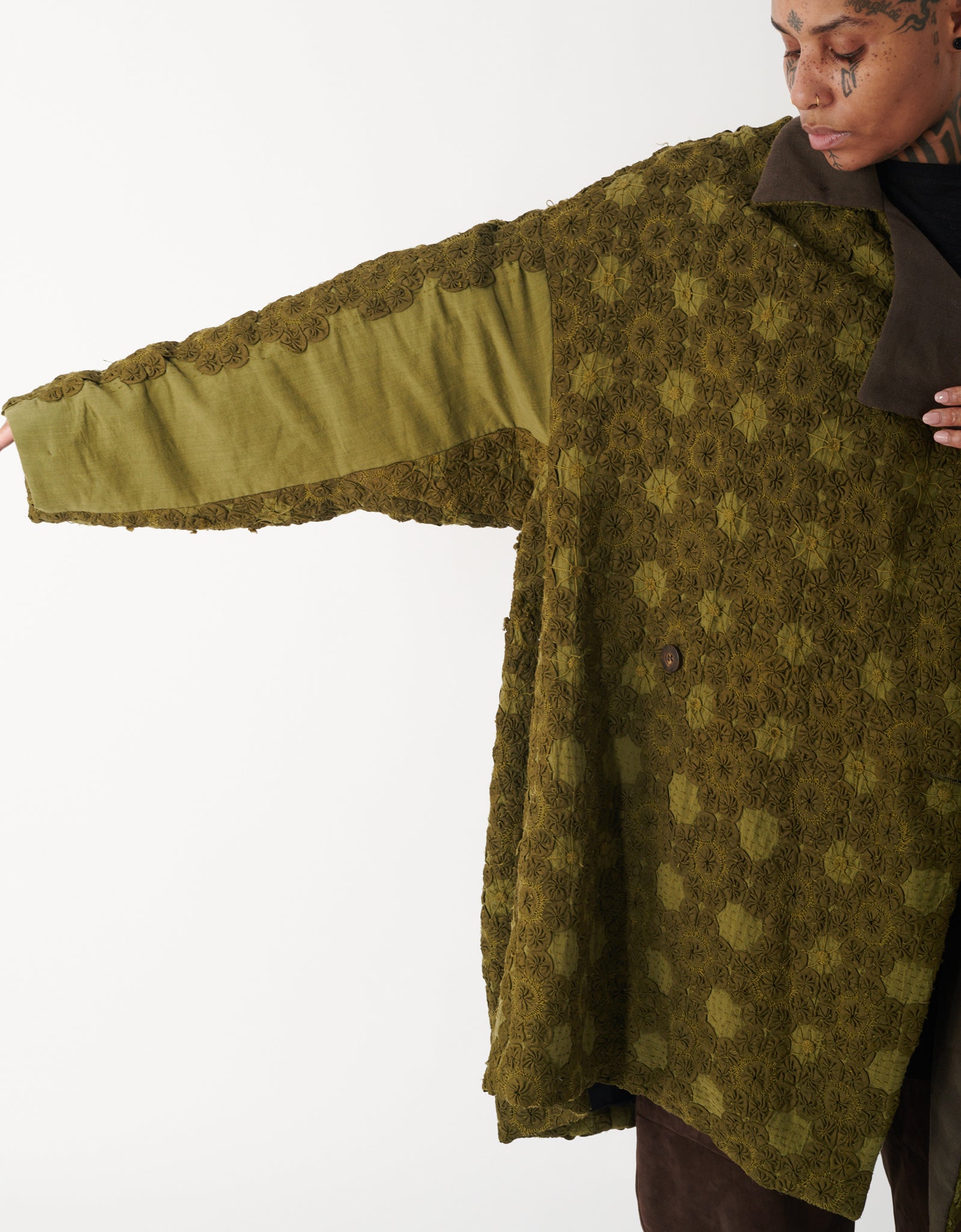 19th Century French Crochet Yana Coat