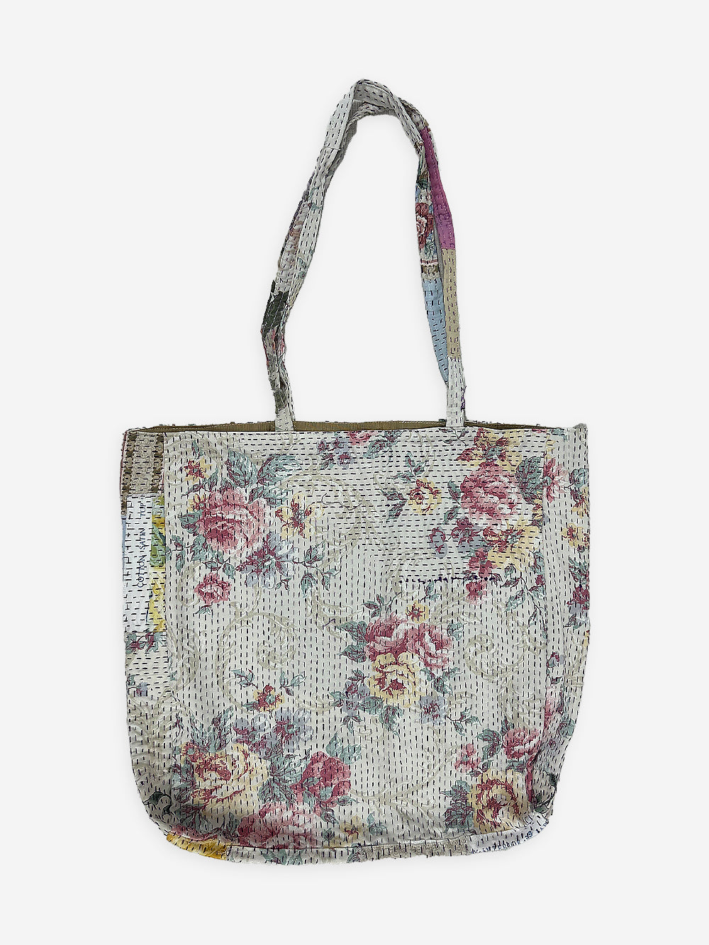 Vintage Cotton Patchwork Tote Bag