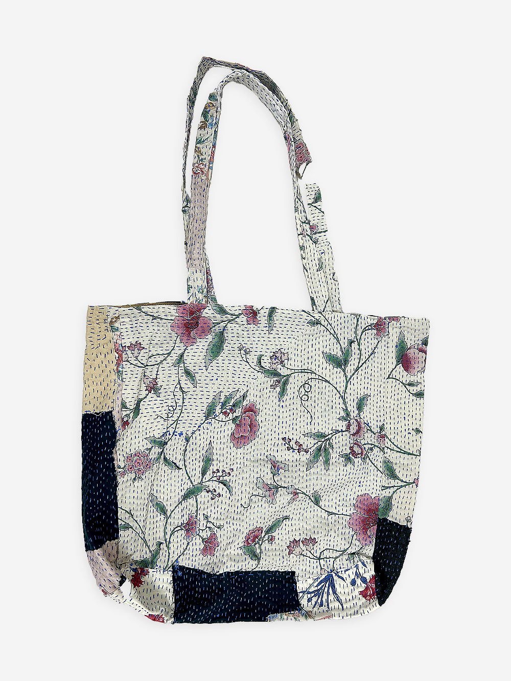 Vintage Cotton Patchwork Tote Bag