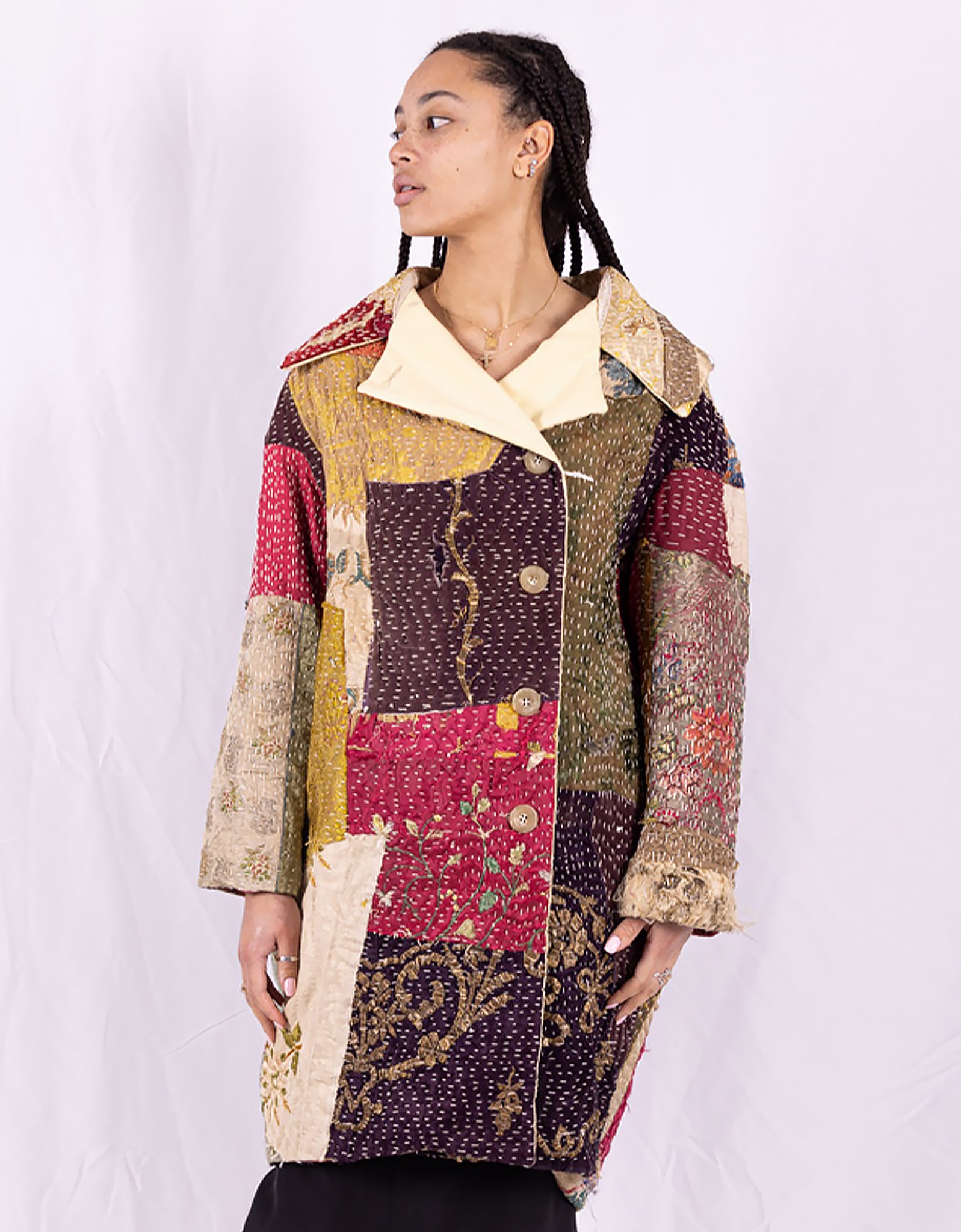 18th Century Silk Cocoon Coat