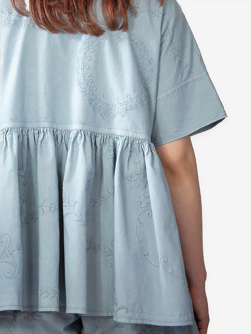 Vintage Embroidered Poplin April Top
