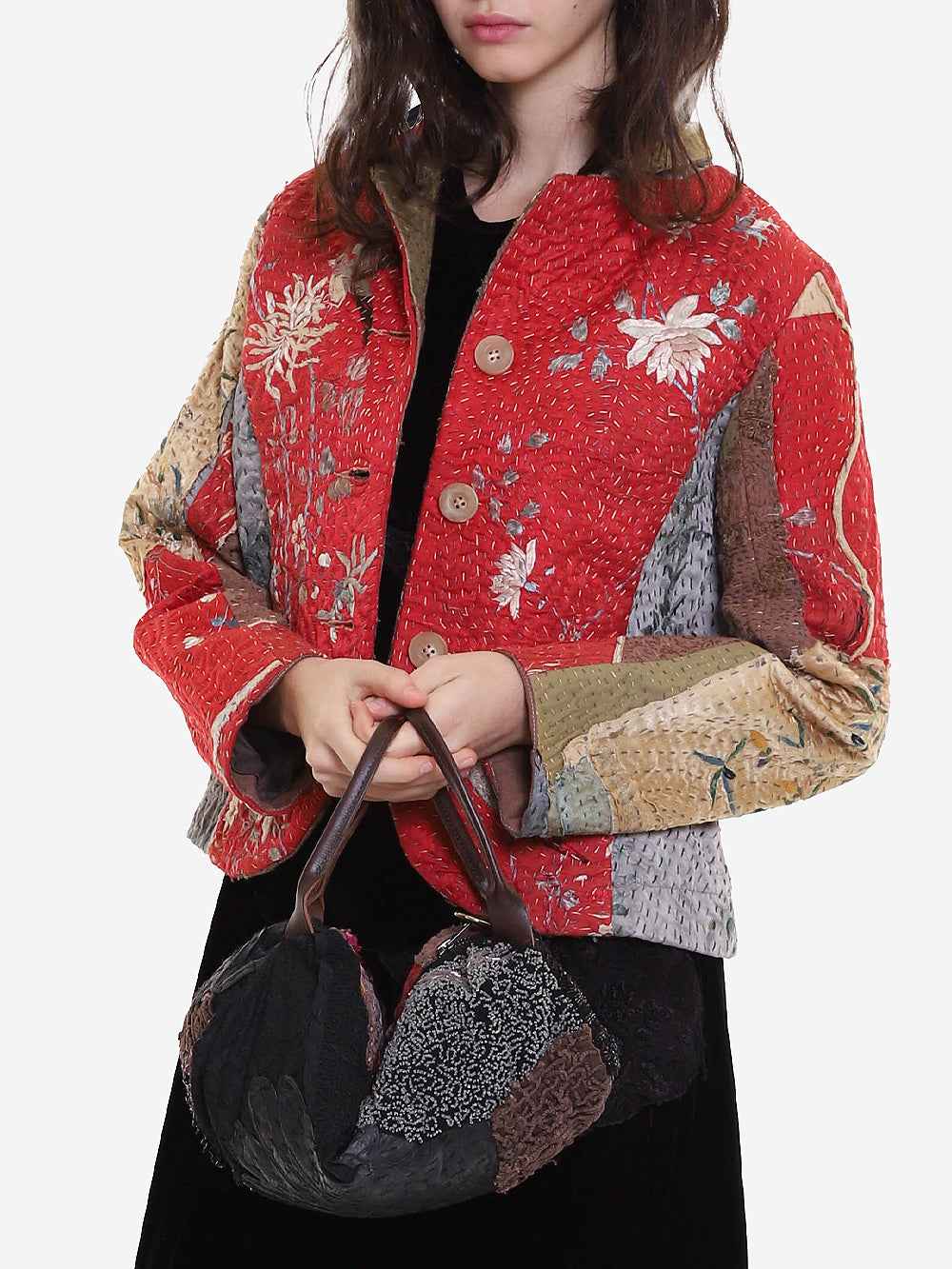 19th Century Chinese Silk Natalie Bag