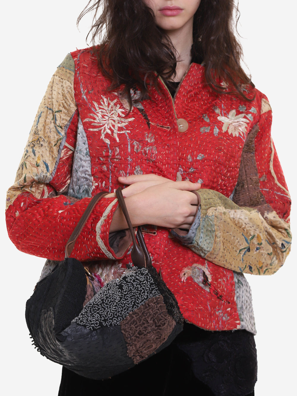 19th Century Chinese Silk Natalie Bag