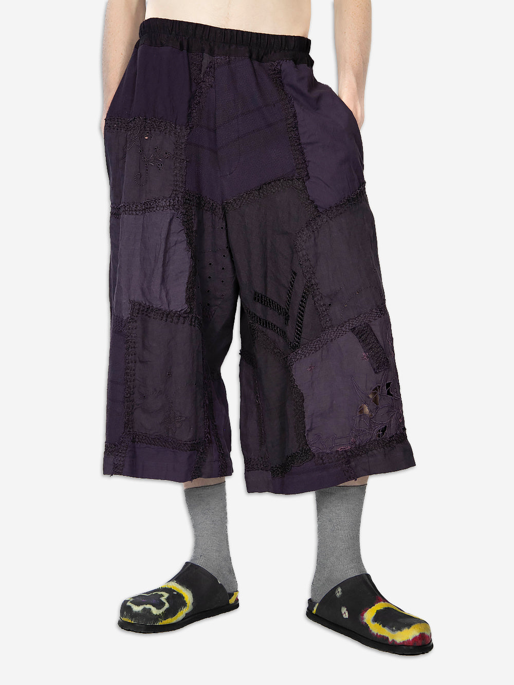1920s Embroidered Re-Patch Long Bermudas
