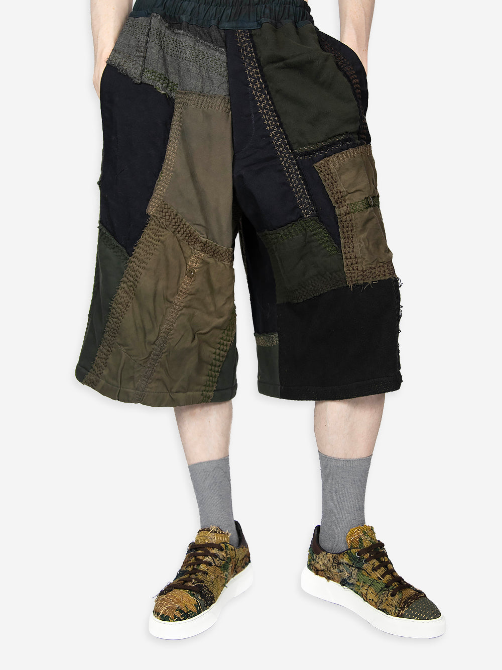 Vintage Military Canvas Bermuda Shorts