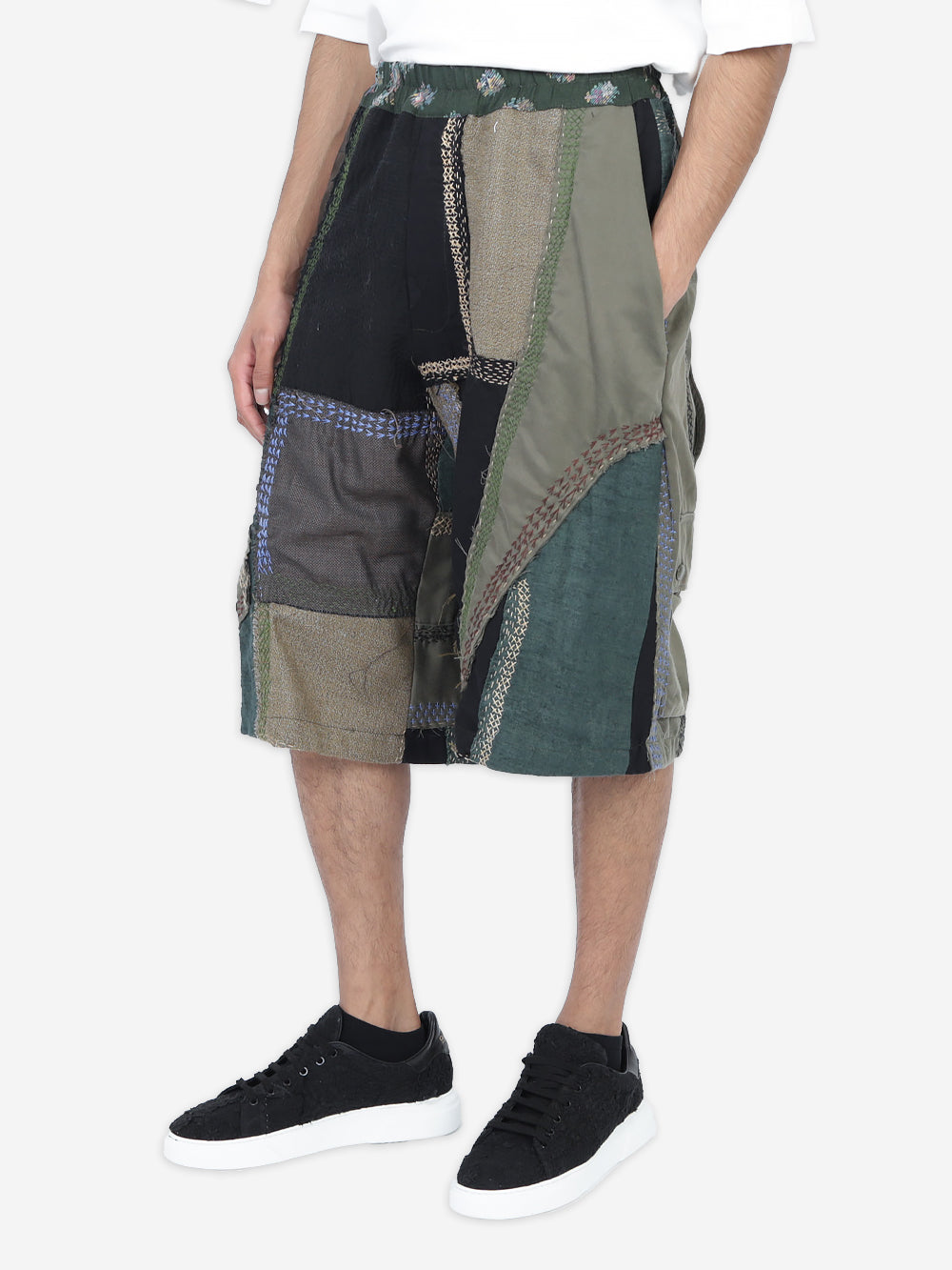 Vintage Military Canvas Bermuda Shorts