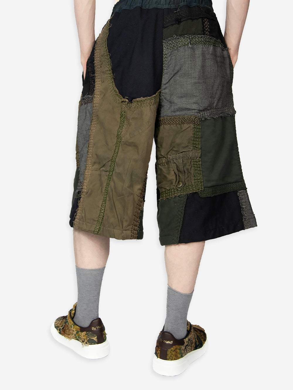 Vintage Military Canvas Bermuda Shorts