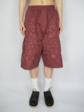 Vintage Embroidered Cotton Bermuda Shorts
