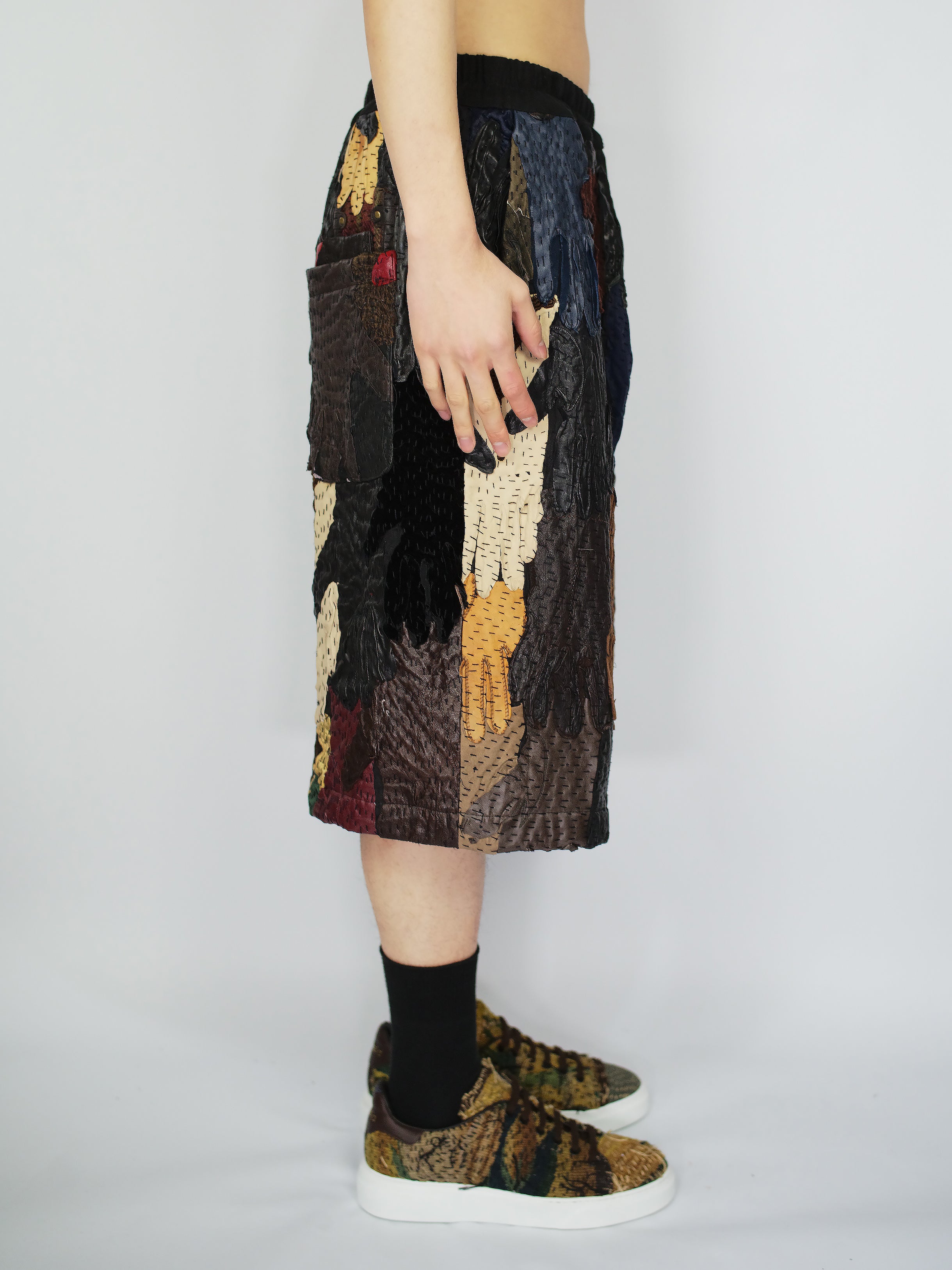 19th Century Opera & Vintage Gloves Bermuda Shorts