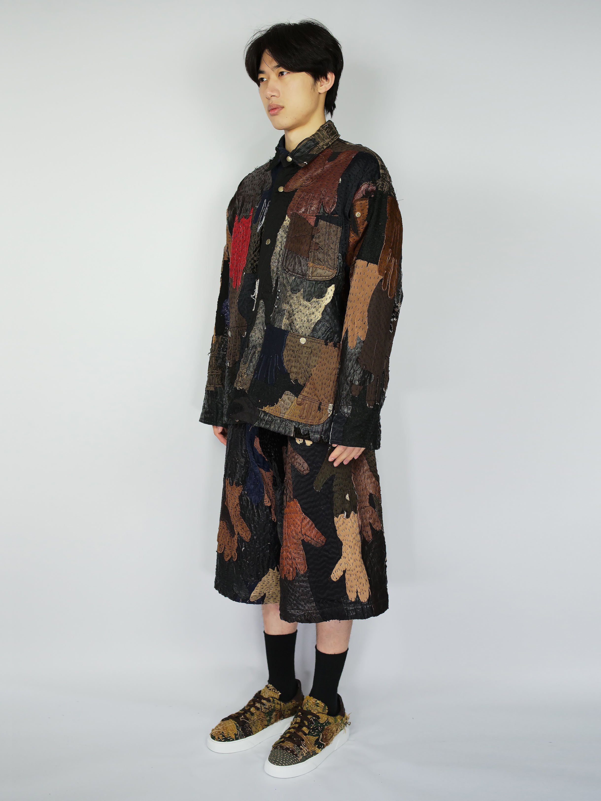 19th Century Opera & Vintage Gloves Bermuda Shorts