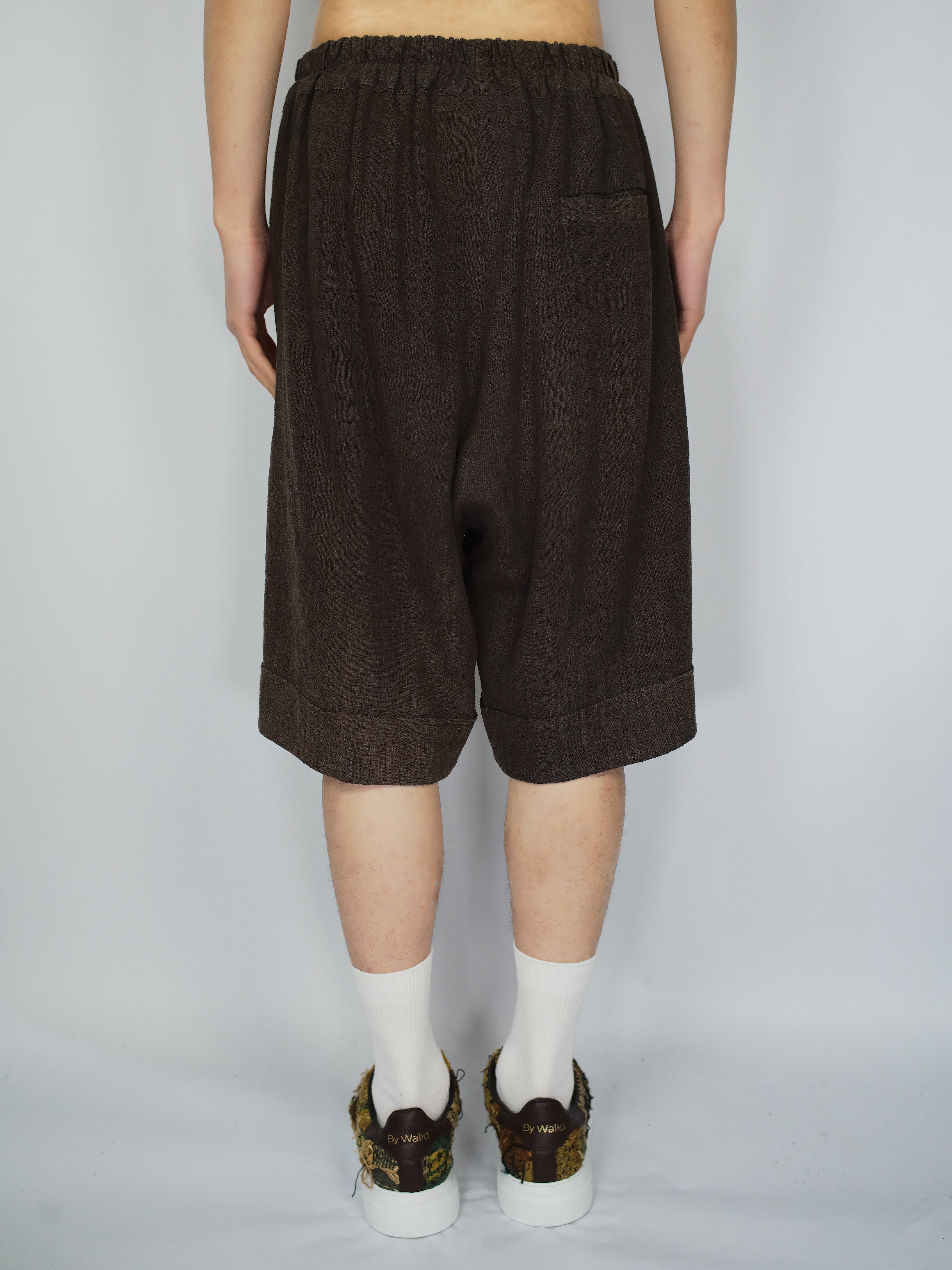 Vintage Japanese Silk Kimono Bermuda Shorts